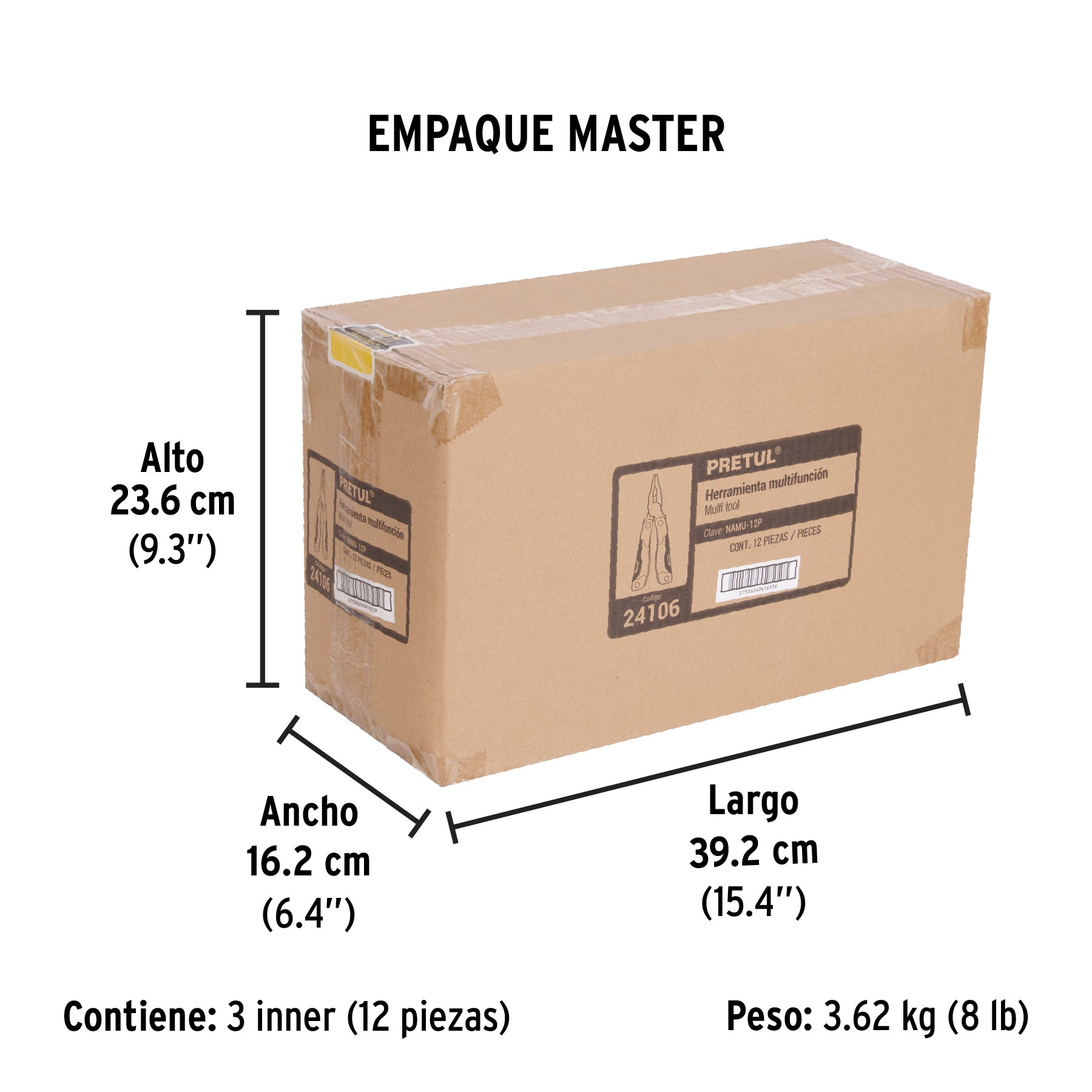 Multiherramienta 12 funciones, Pretul