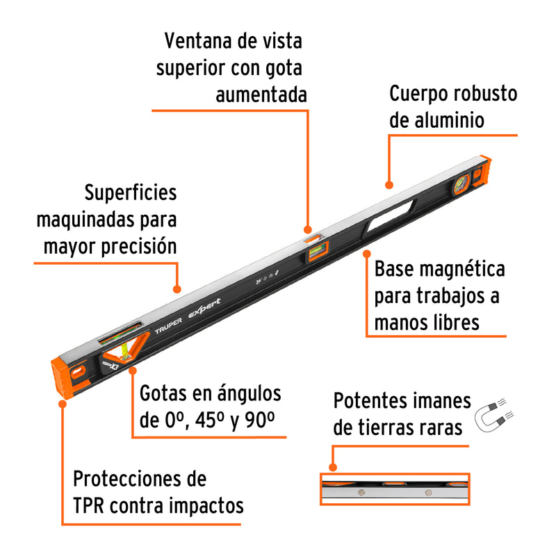 Nivel profesional Truper Expert 36"