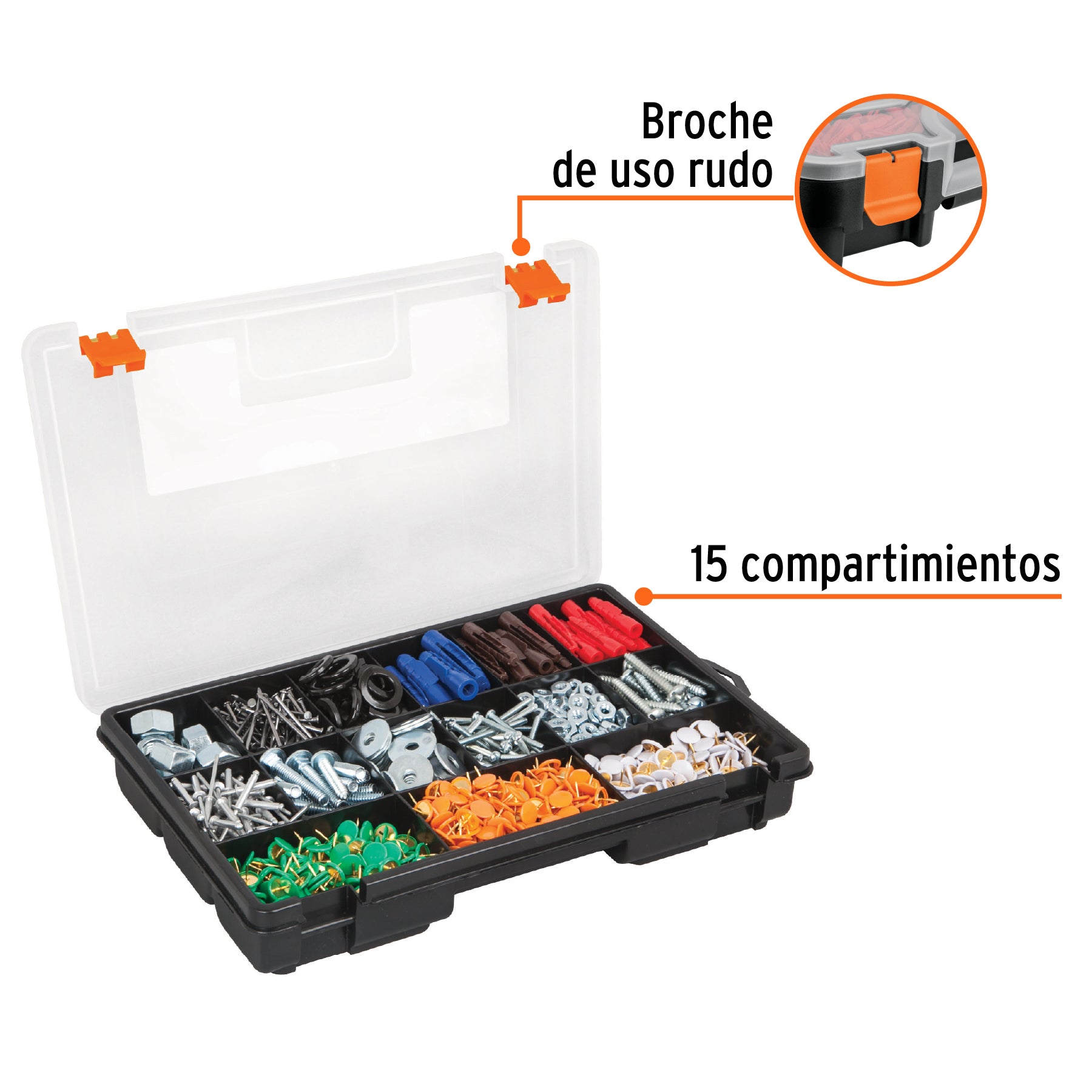Organizador 11" con 15 compartimentos