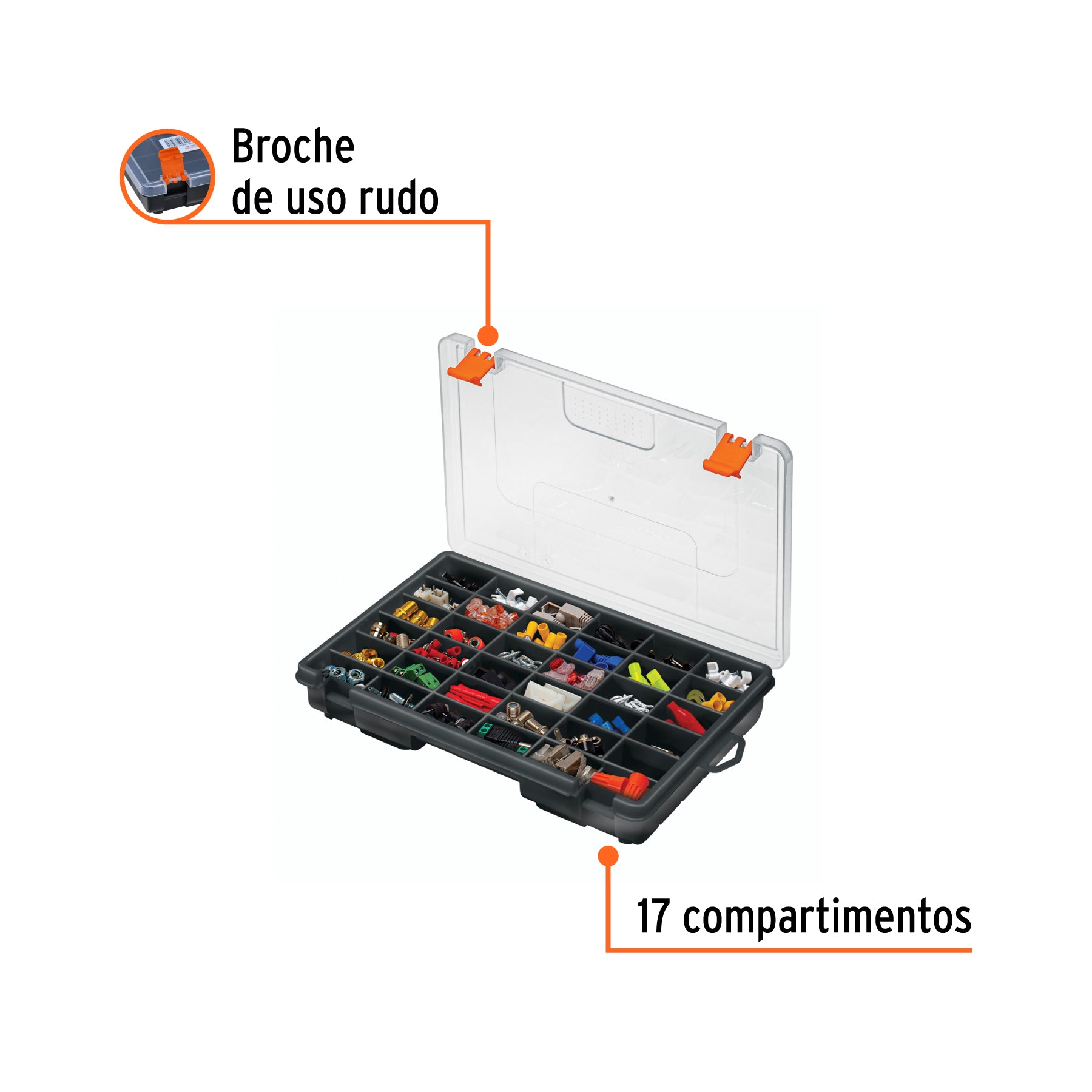 Organizador de 11' con 36 compartimentos, Truper