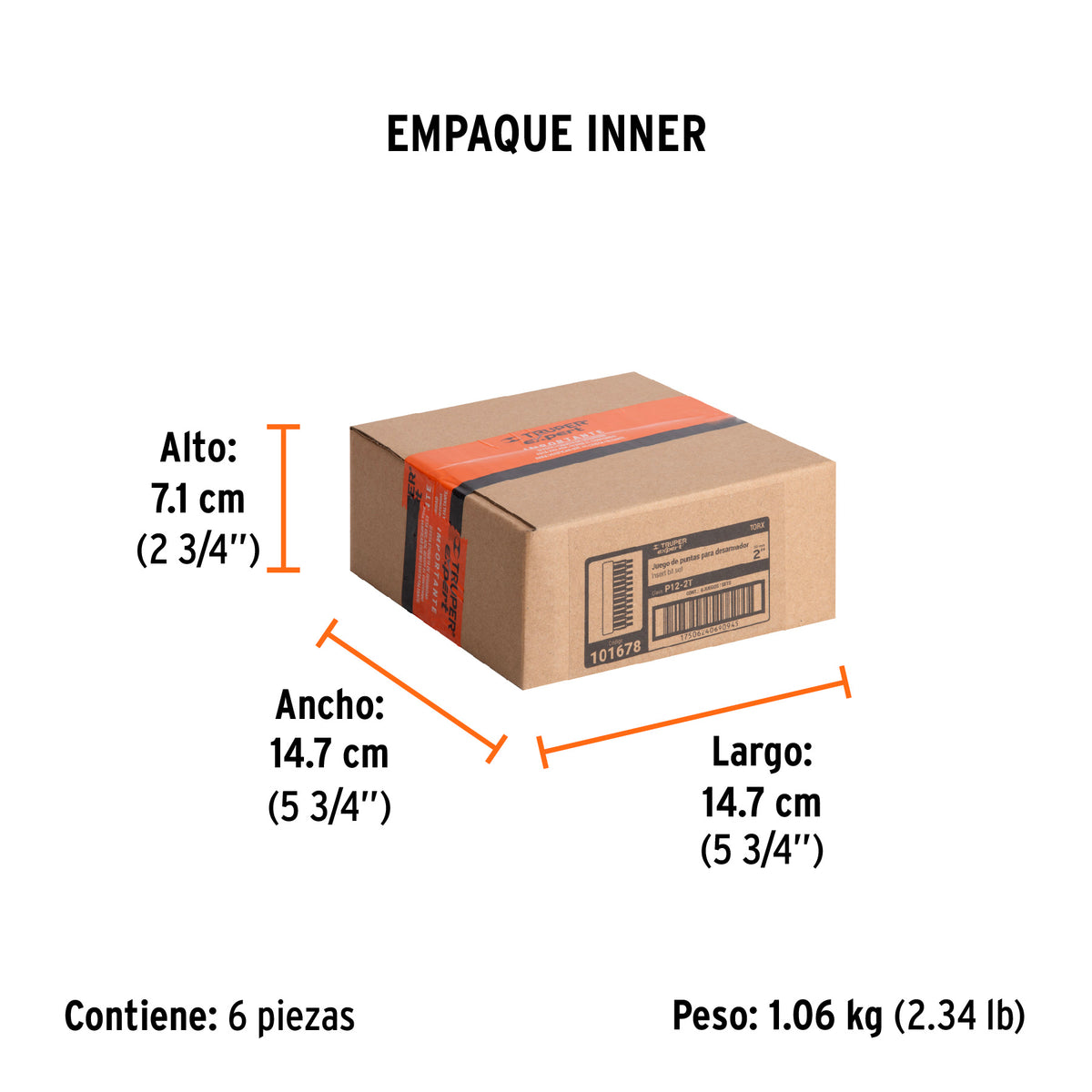 Juego de 12 puntas Torx largo 2', Truper Expert