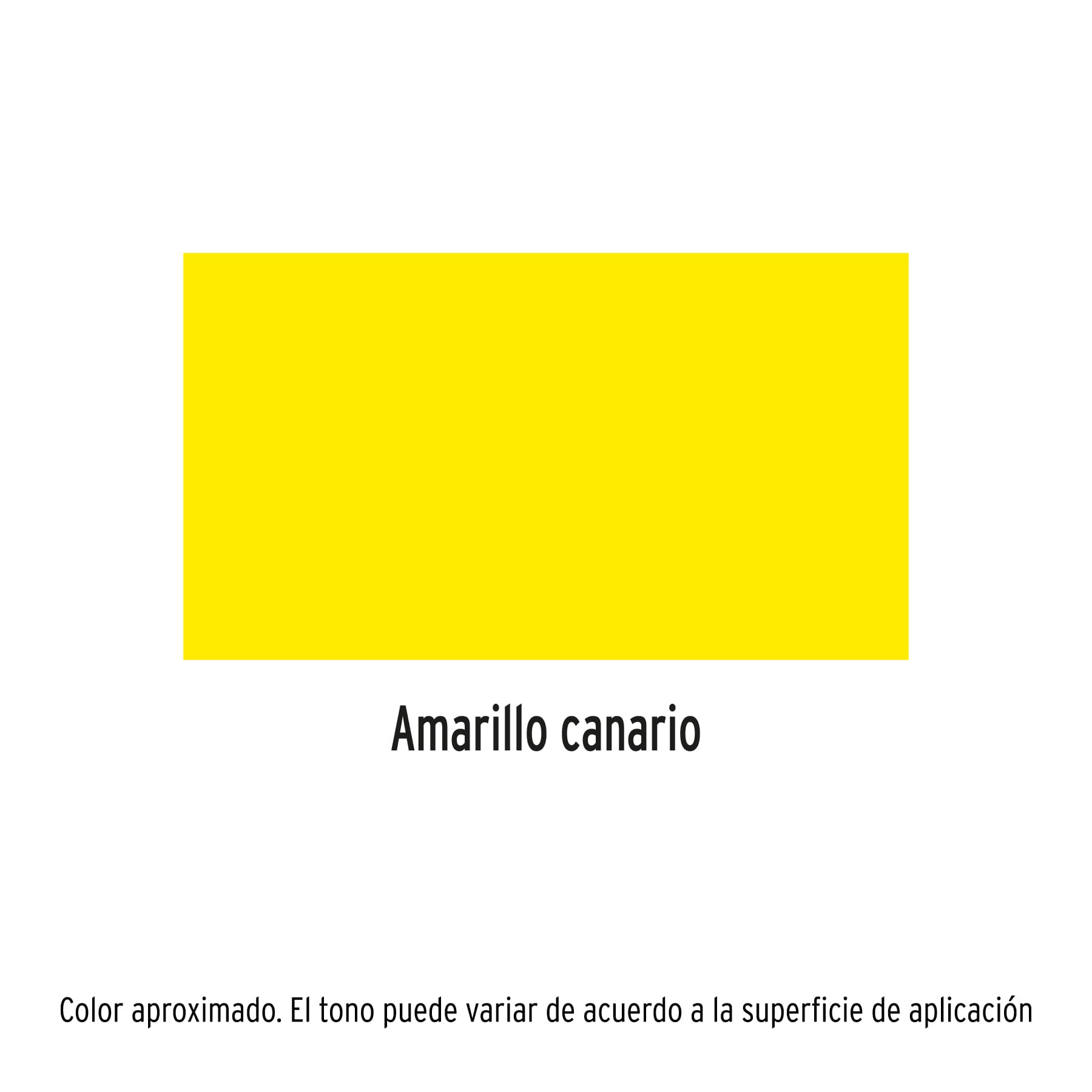 Pintura (Esmalte acrílico) en aerosol, amarillo canario