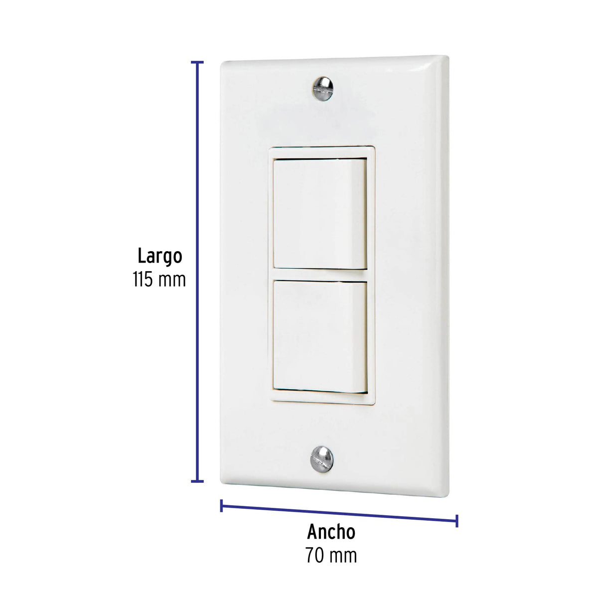Placa armada interruptor sencillo y escalera Classic