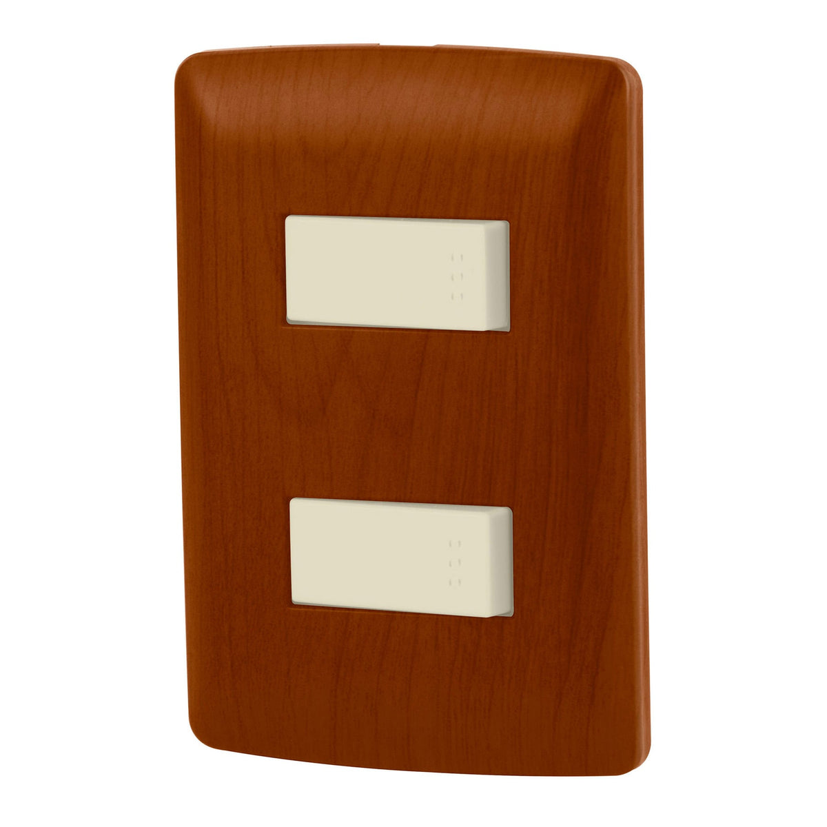 Placa armada 1 interruptor 1 escalera, madera,línea Italiana