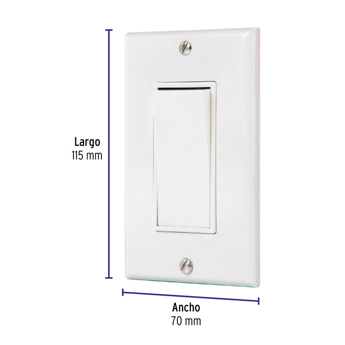 Placa armada con interruptor escalera Classic