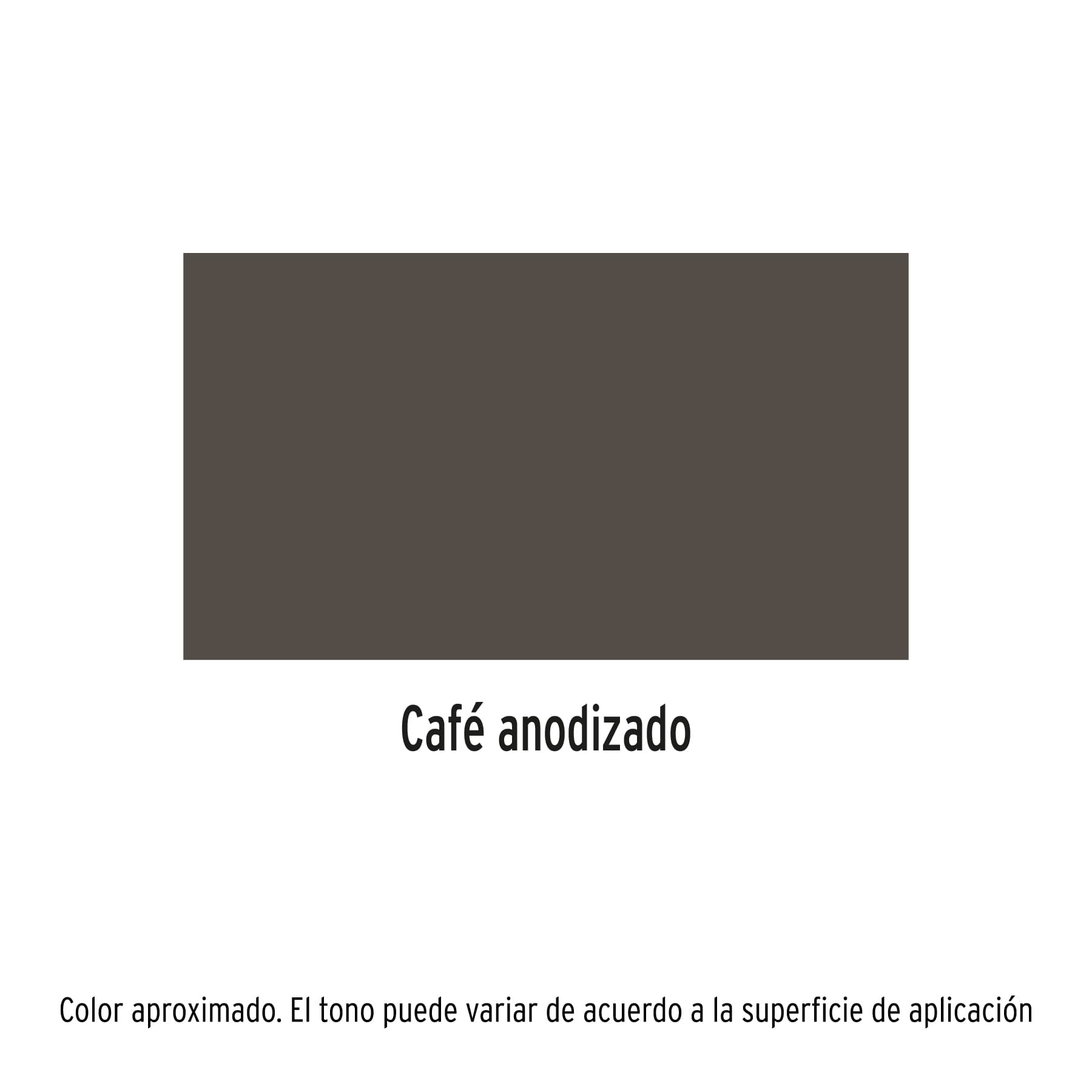 Pintura (Esmalte acrílico) en aerosol, café anodizado