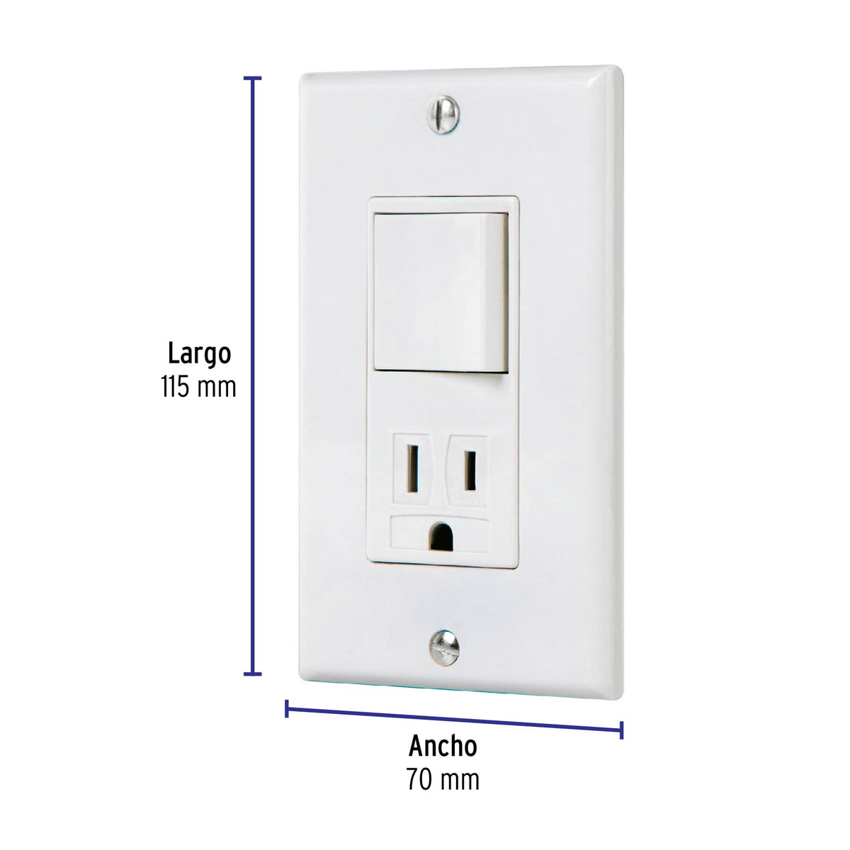 Placa armada contacto e interruptor Classic