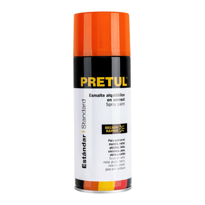 Pintura (Esmalte acrílico) en aerosol, naranja, Pretul