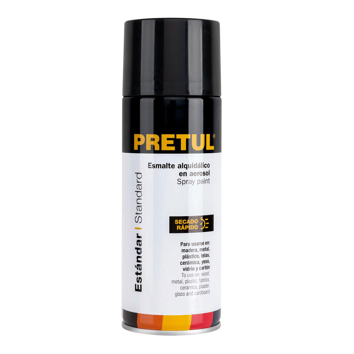 Pintura (Esmalte acrílico) en aerosol,negro brillante,Pretul