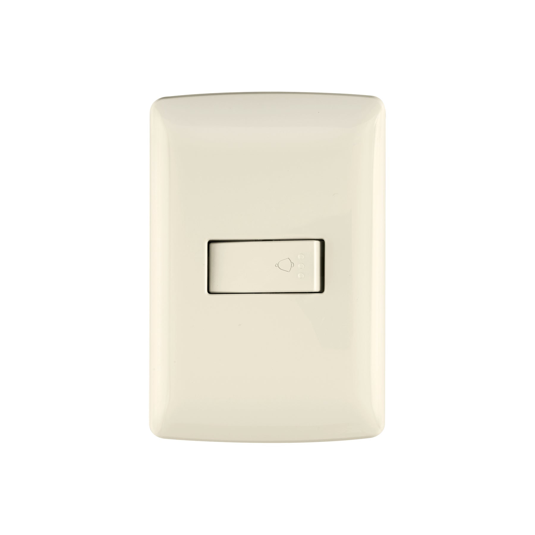 Placa armada con timbre, marfil, línea Italiana