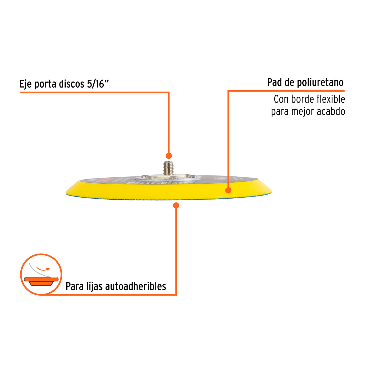 Pad para lijadora neumática tpn-861, de vinil
