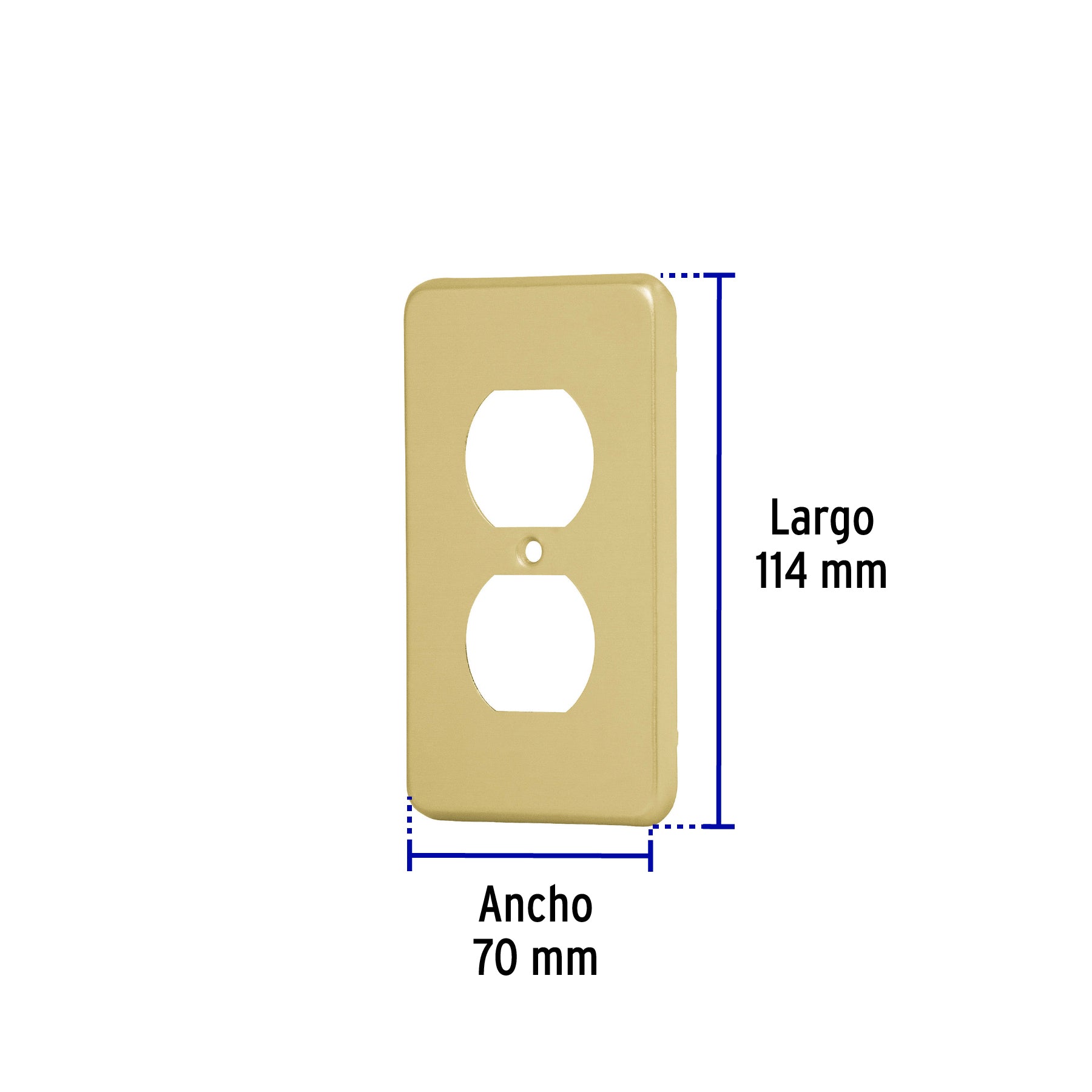 Placa dúplex de aluminio, línea Standard