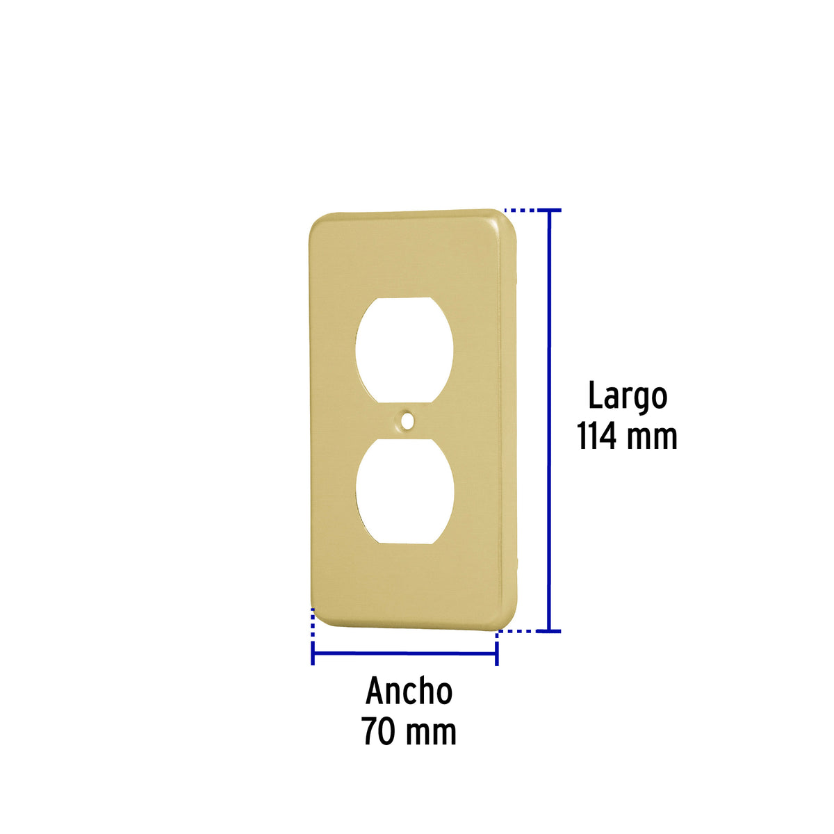 Placa dúplex de aluminio, línea Standard