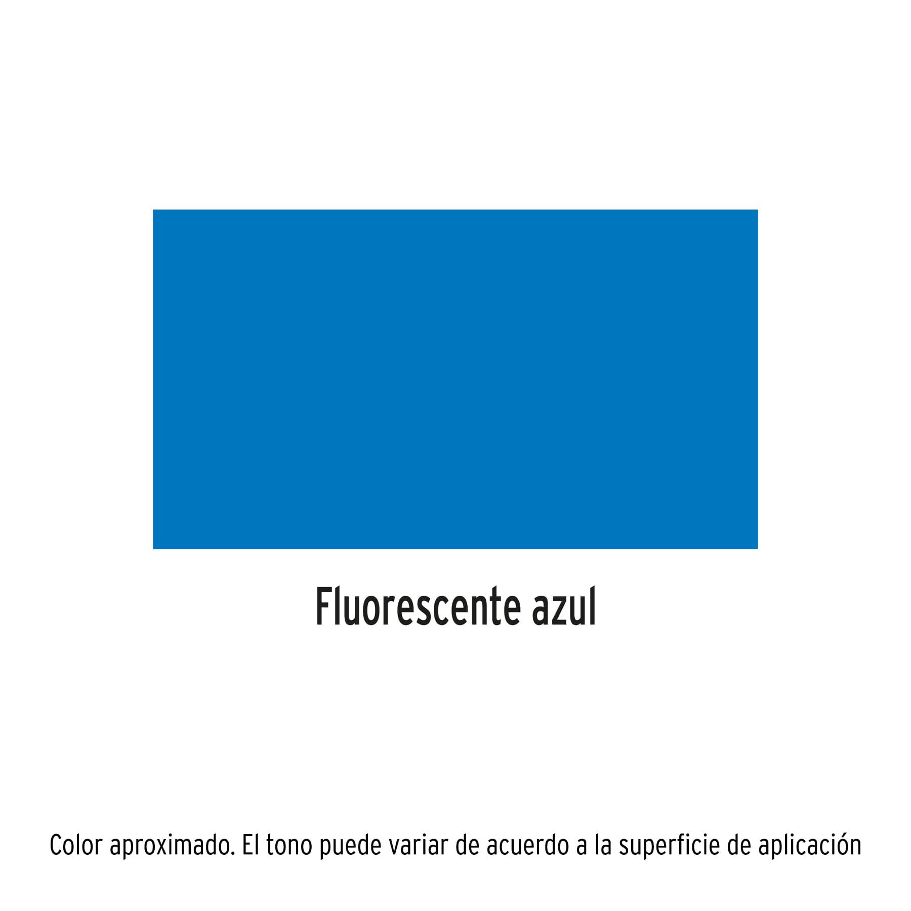 Pintura (Esmalte acrílico) en aerosol, fluorescente, azul