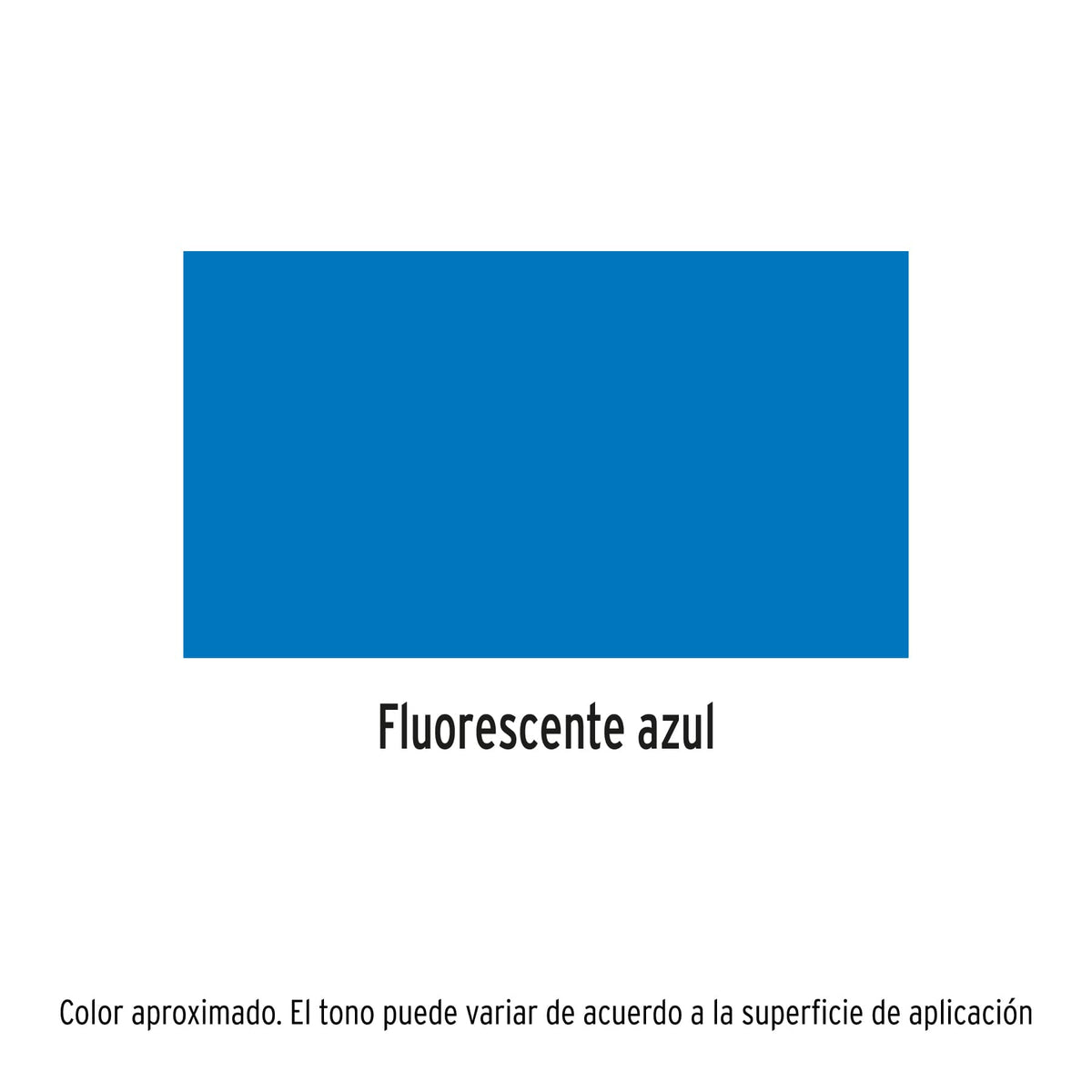 Pintura (Esmalte acrílico) en aerosol, fluorescente, azul