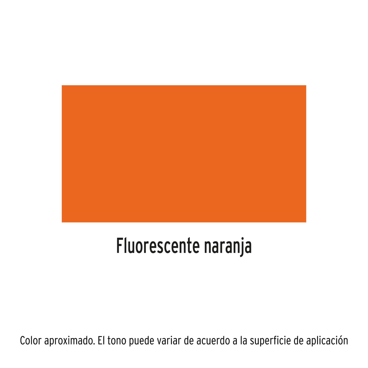 Pintura (Esmalte acrílico) en aerosol, fluorescente, naranja