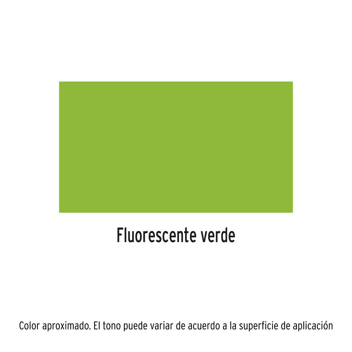 Pintura (Esmalte acrílico) en aerosol, fluorescente, verde