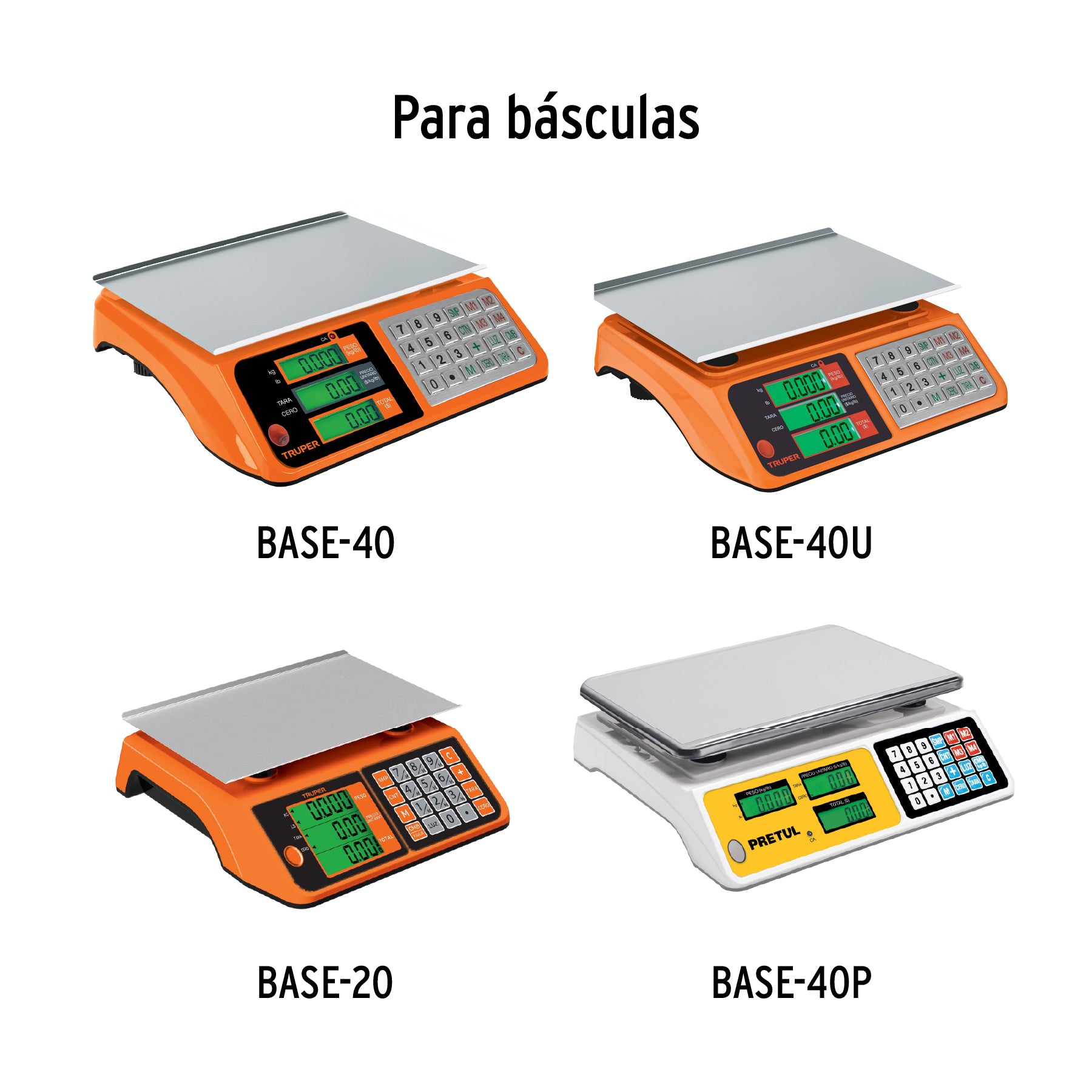Pata ajustable para báscula electrónica de mesa (40 kg)