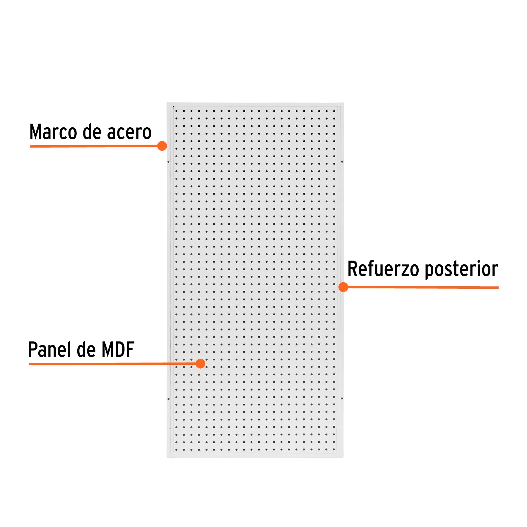 Panel perfocel 60 x 120 cm