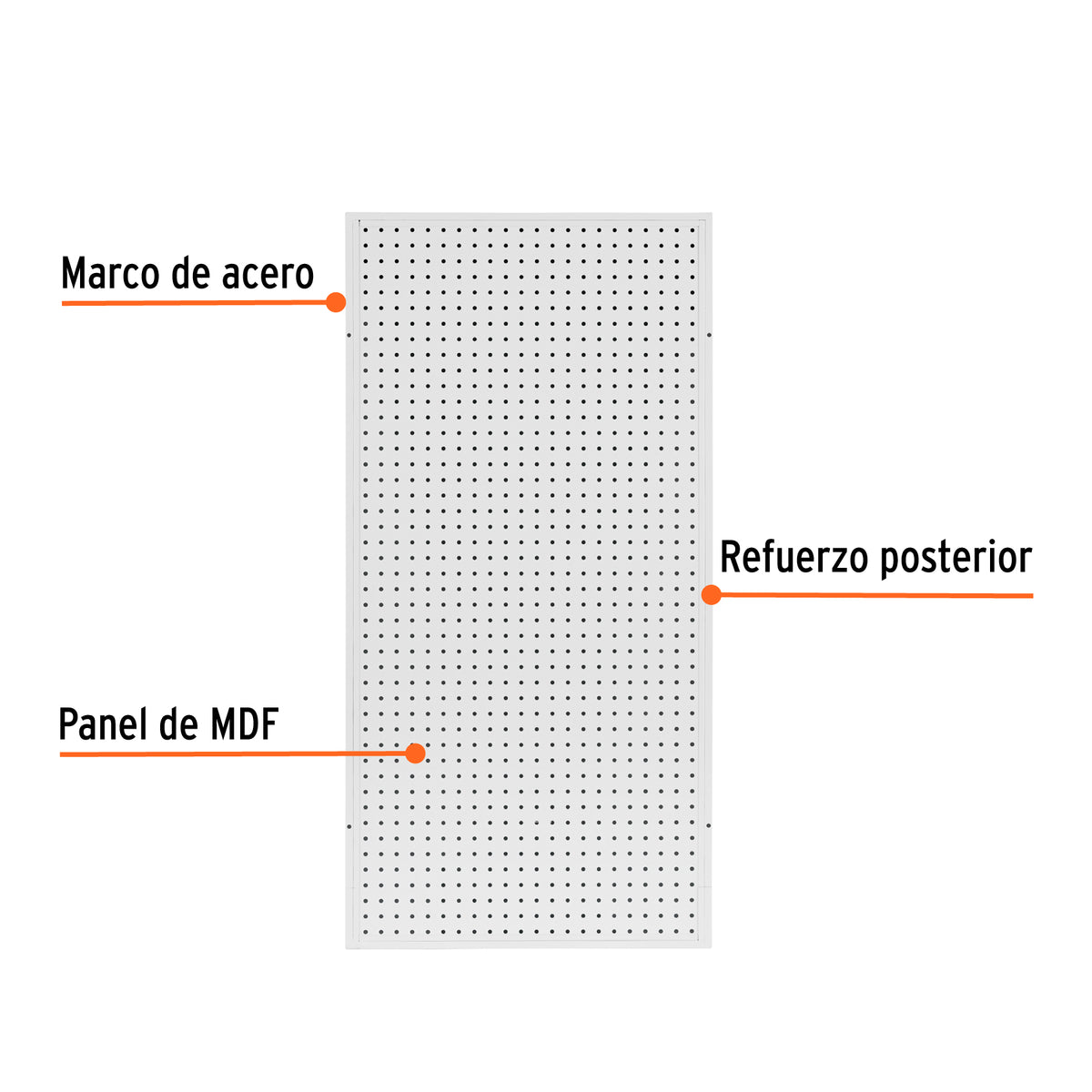 Panel perfocel 60 x 120 cm