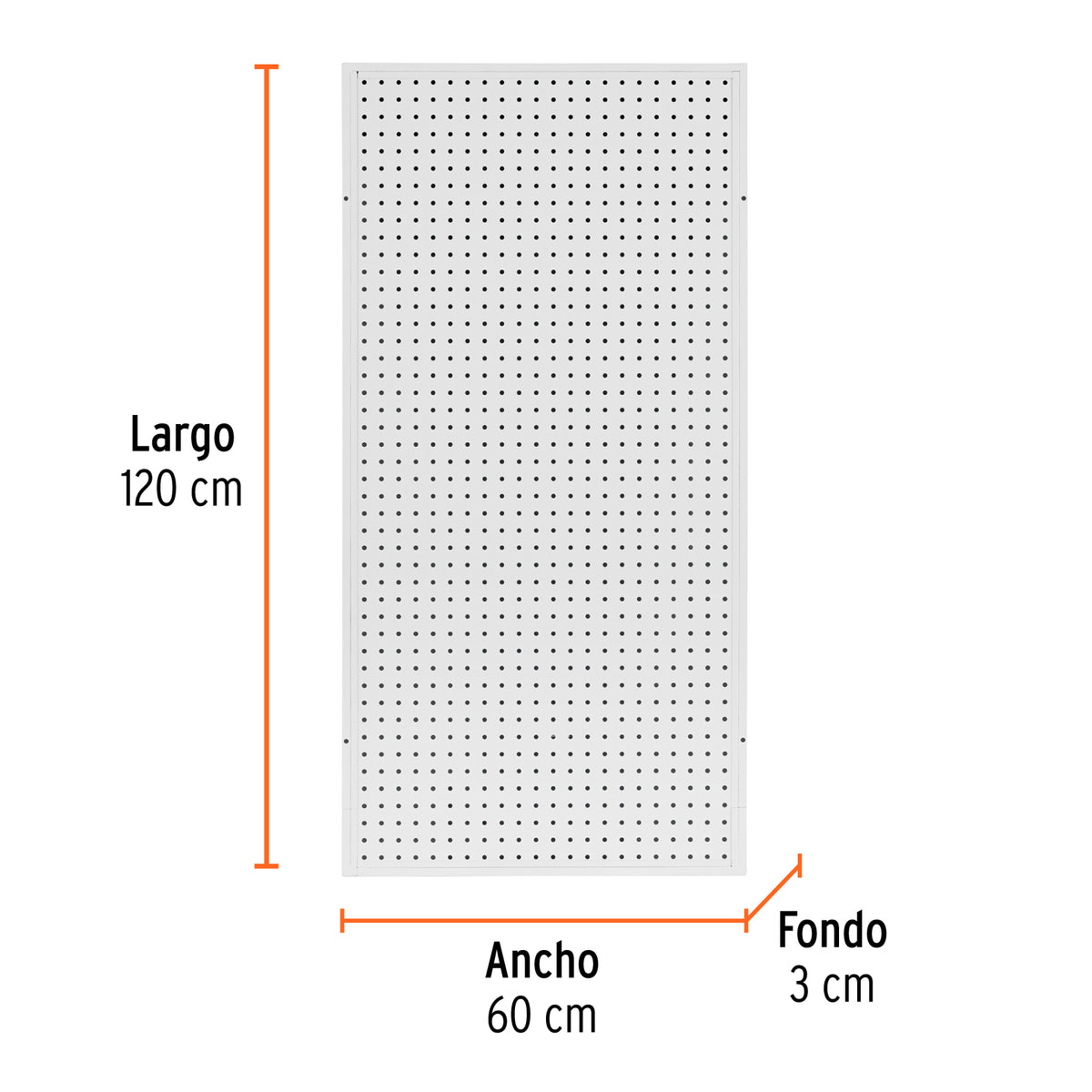 Panel perfocel 60 x 120 cm
