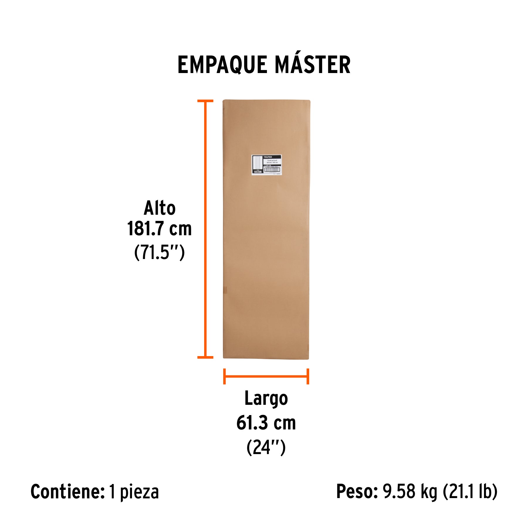 Panel perfocel 60 x 180 cm