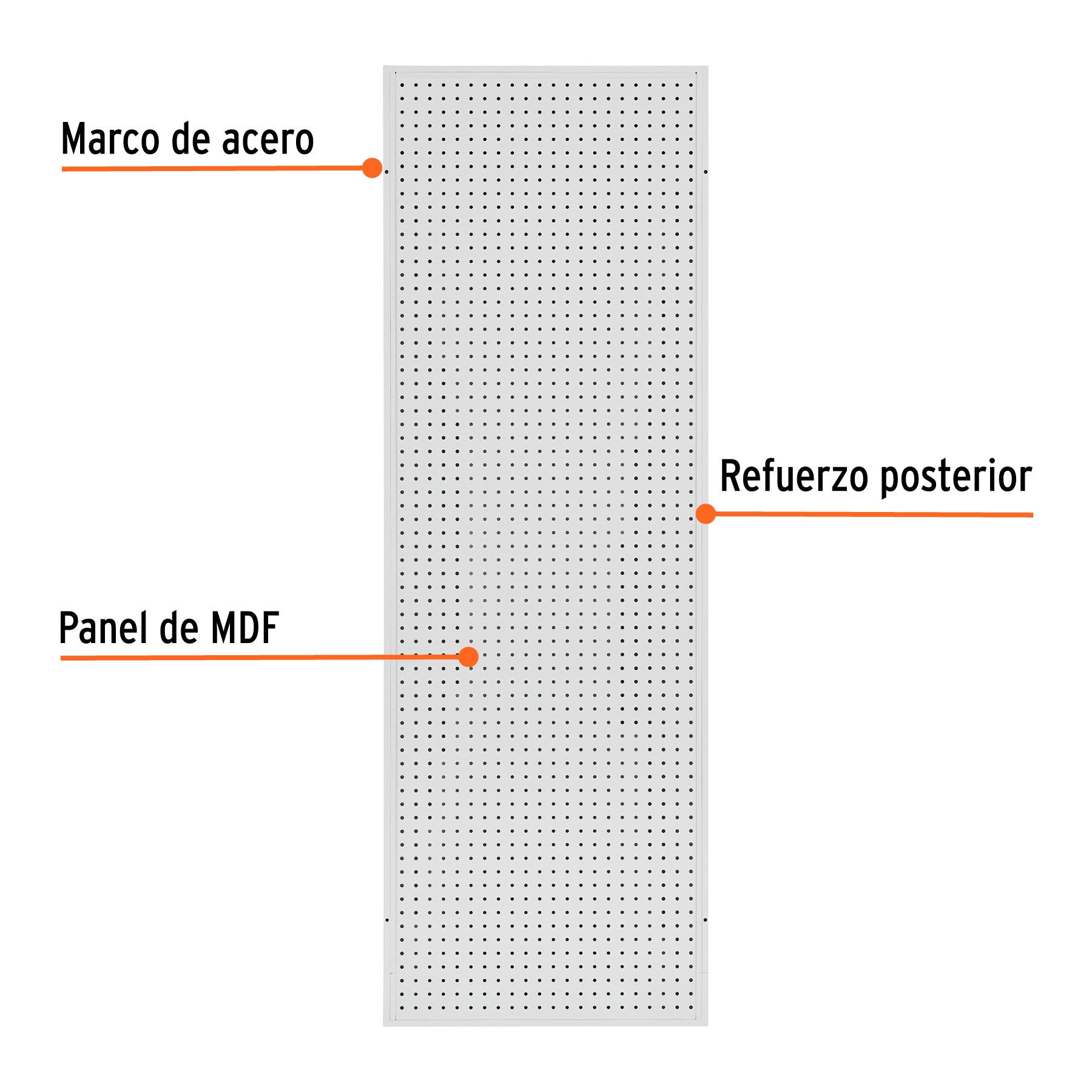 Panel perfocel 60 x 180 cm
