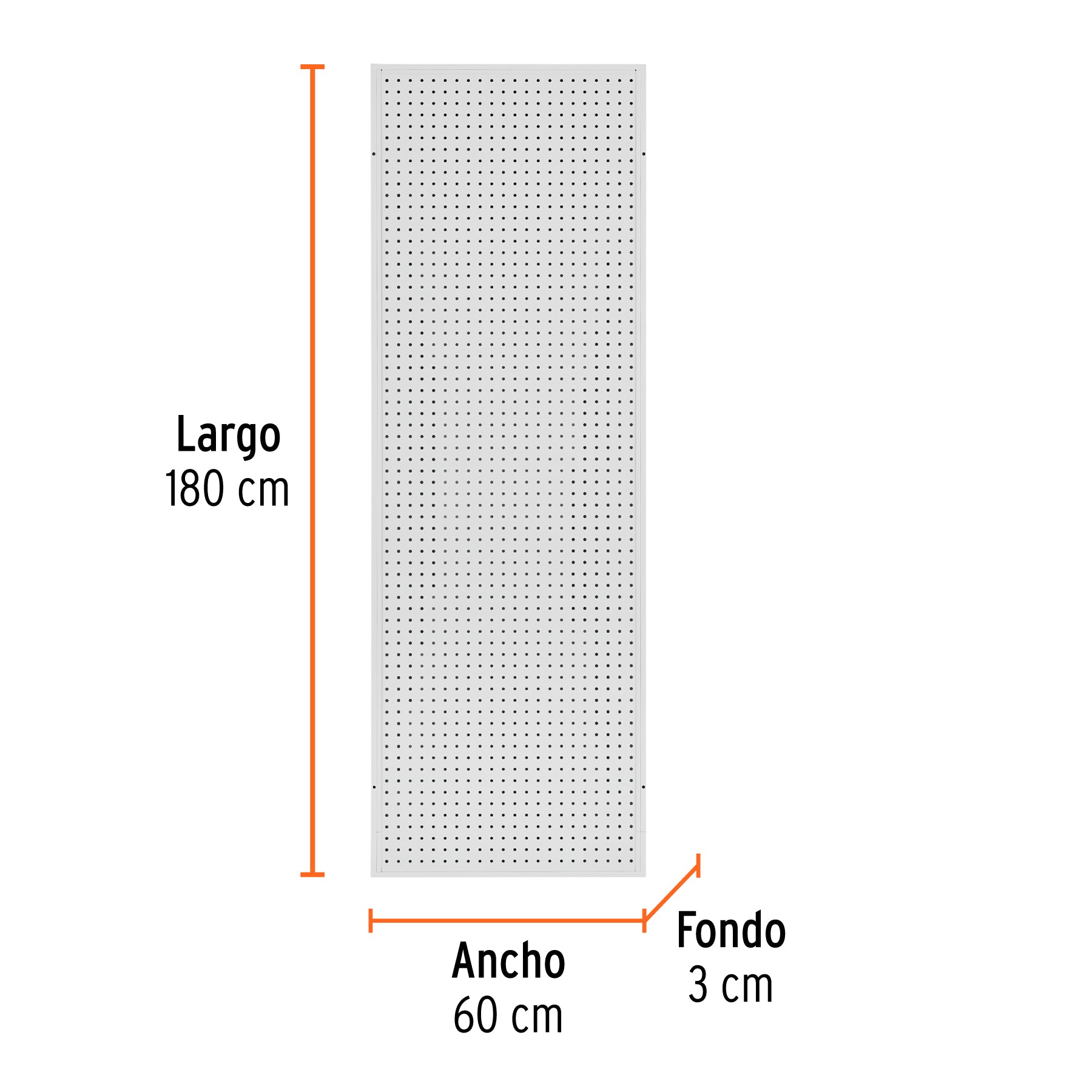 Panel perfocel 60 x 180 cm