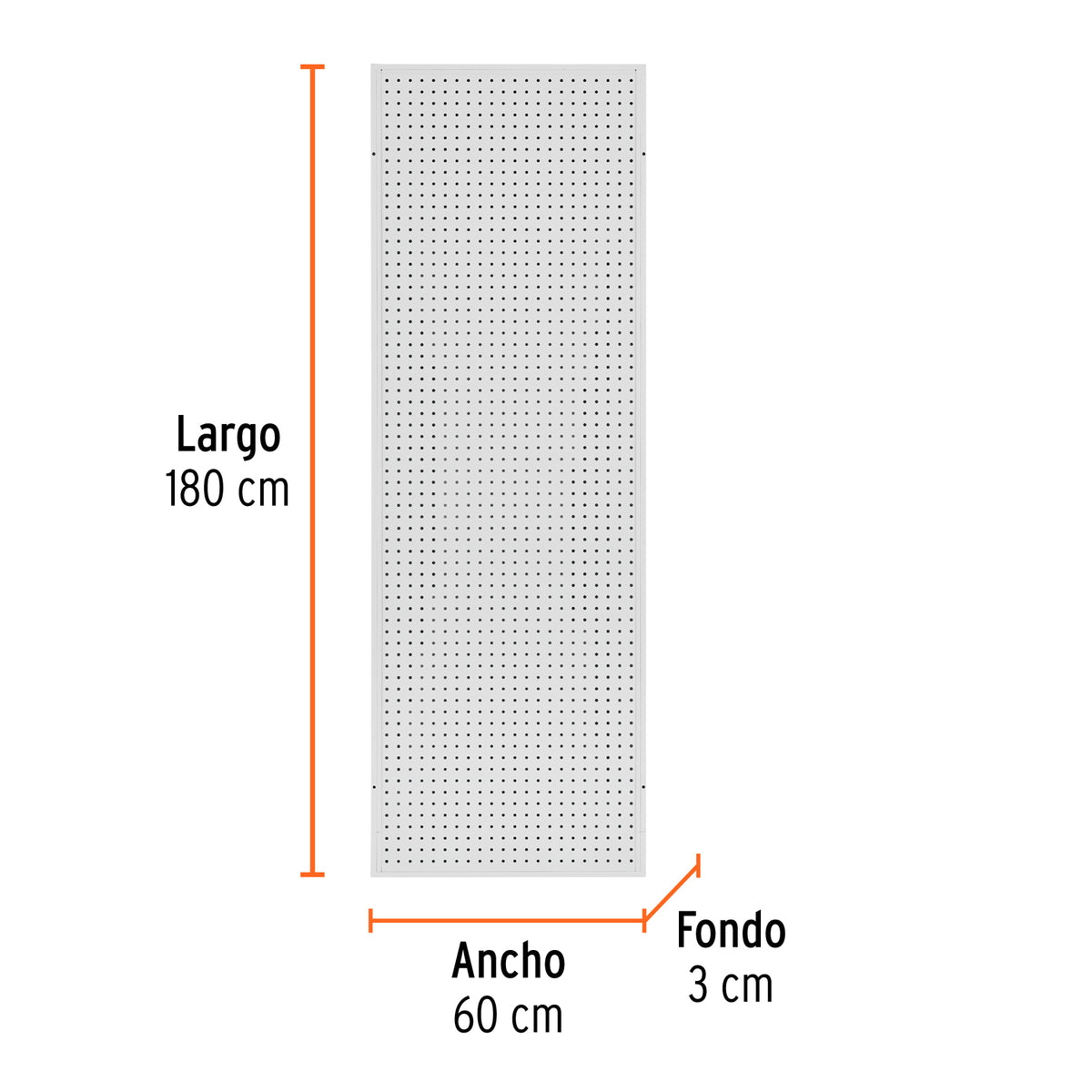 Panel perfocel 60 x 180 cm