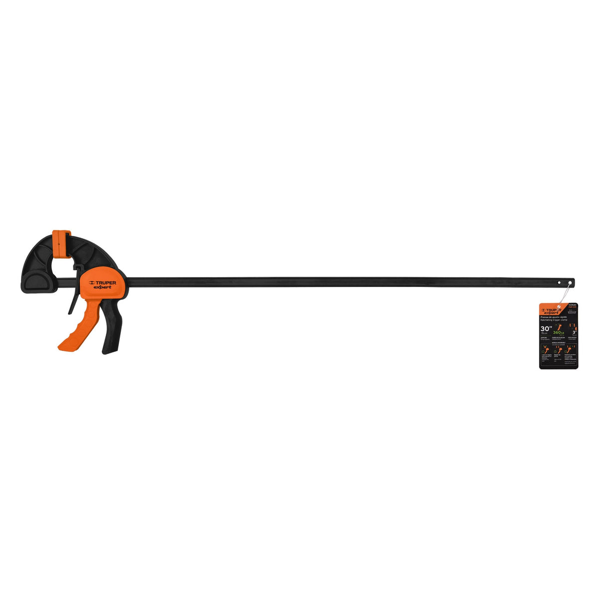 Prensa de ajuste rápido 30" uso rudo, cuerpo nylon, EXPERT