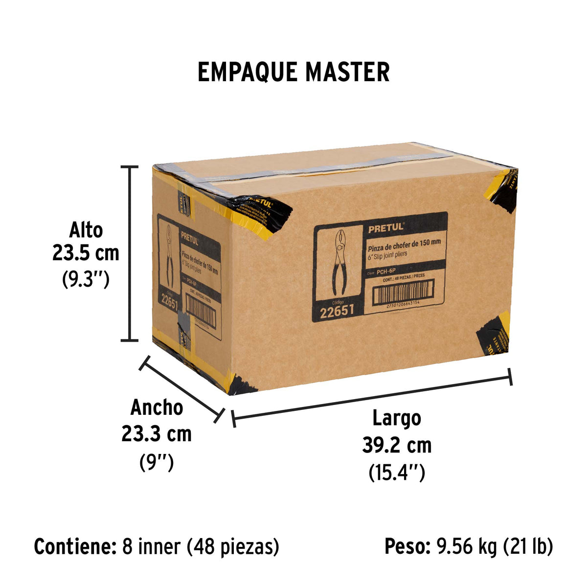 Pinza de chofer 6", pretul