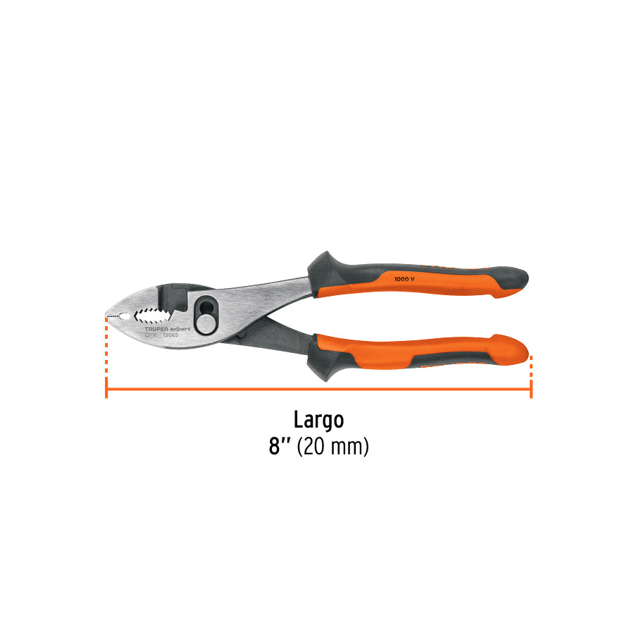 Pinzas de chofer 8", mango comfort grip