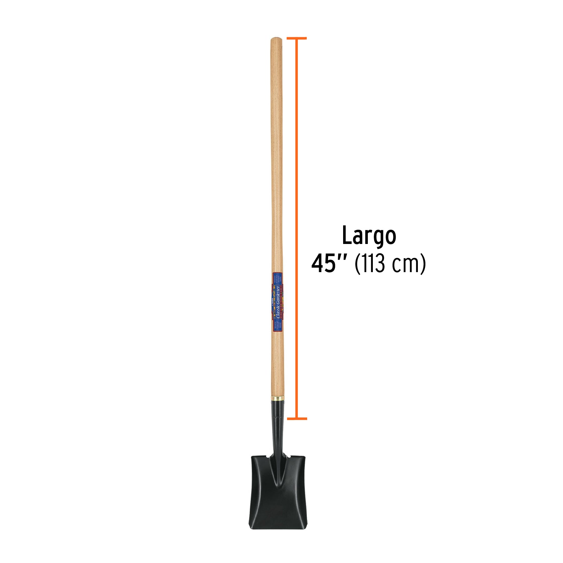 Pala cuadrada, Classic Gardener, mango 45"