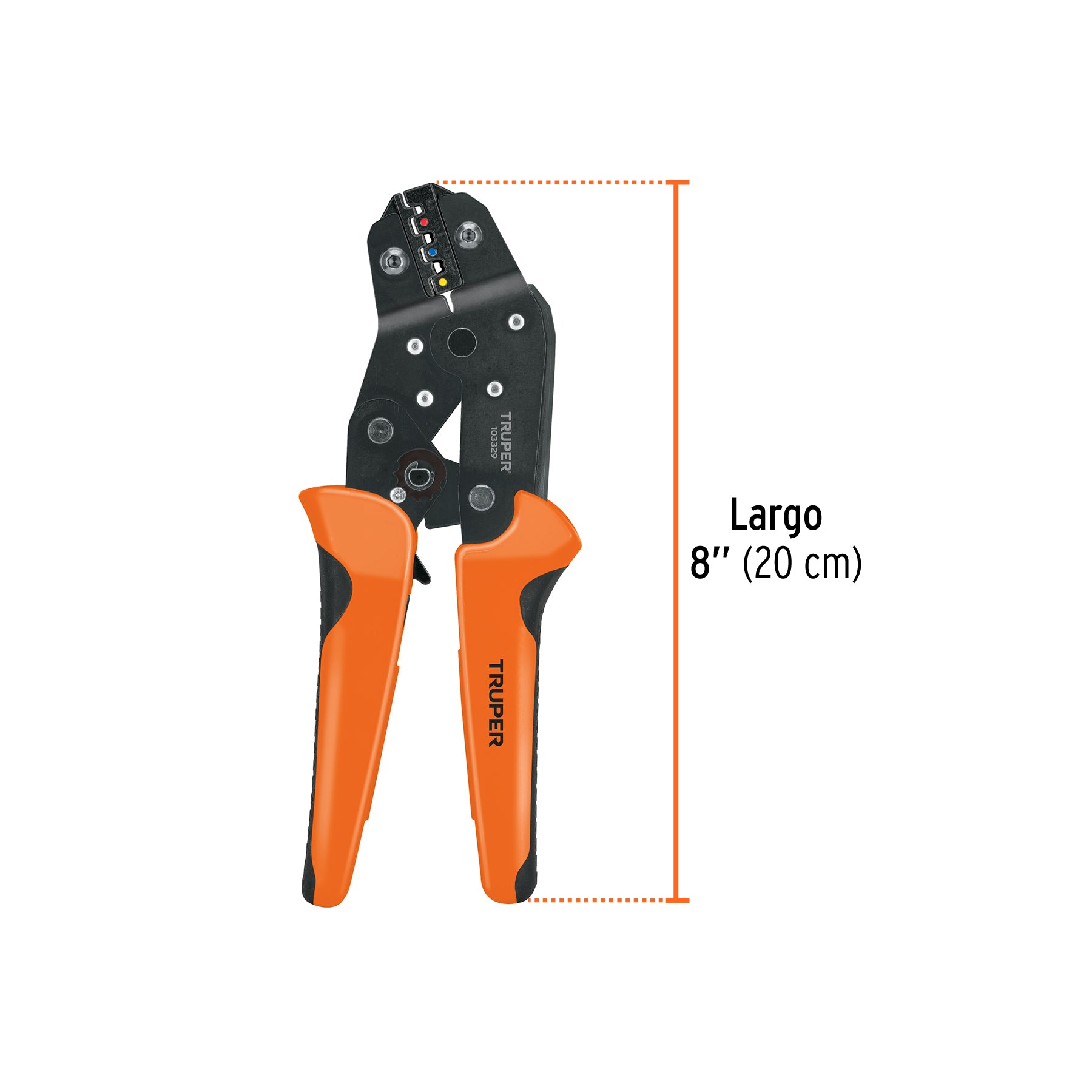 Pinza de crimpado para terminales, Truper