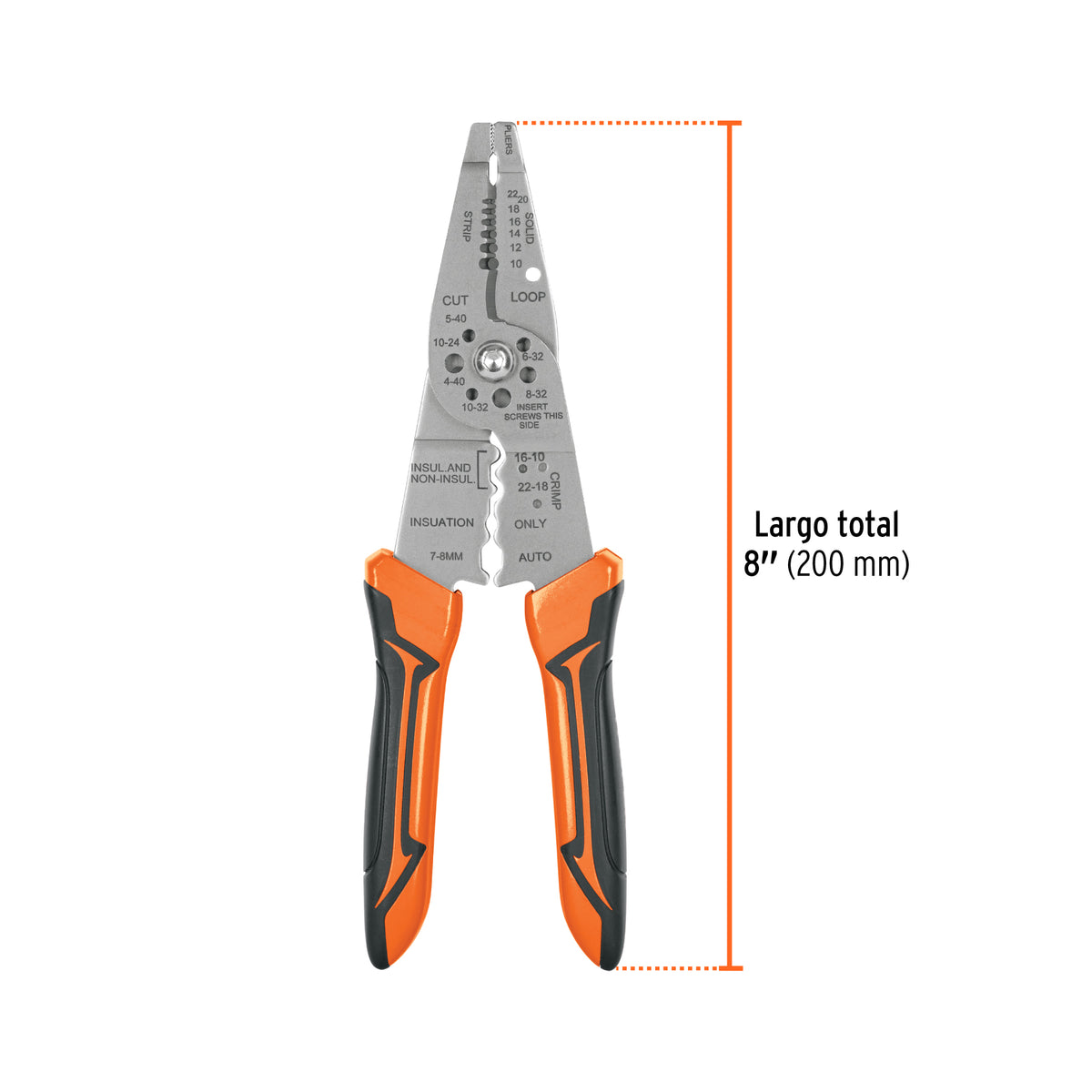 Pinza pelacables 8"
