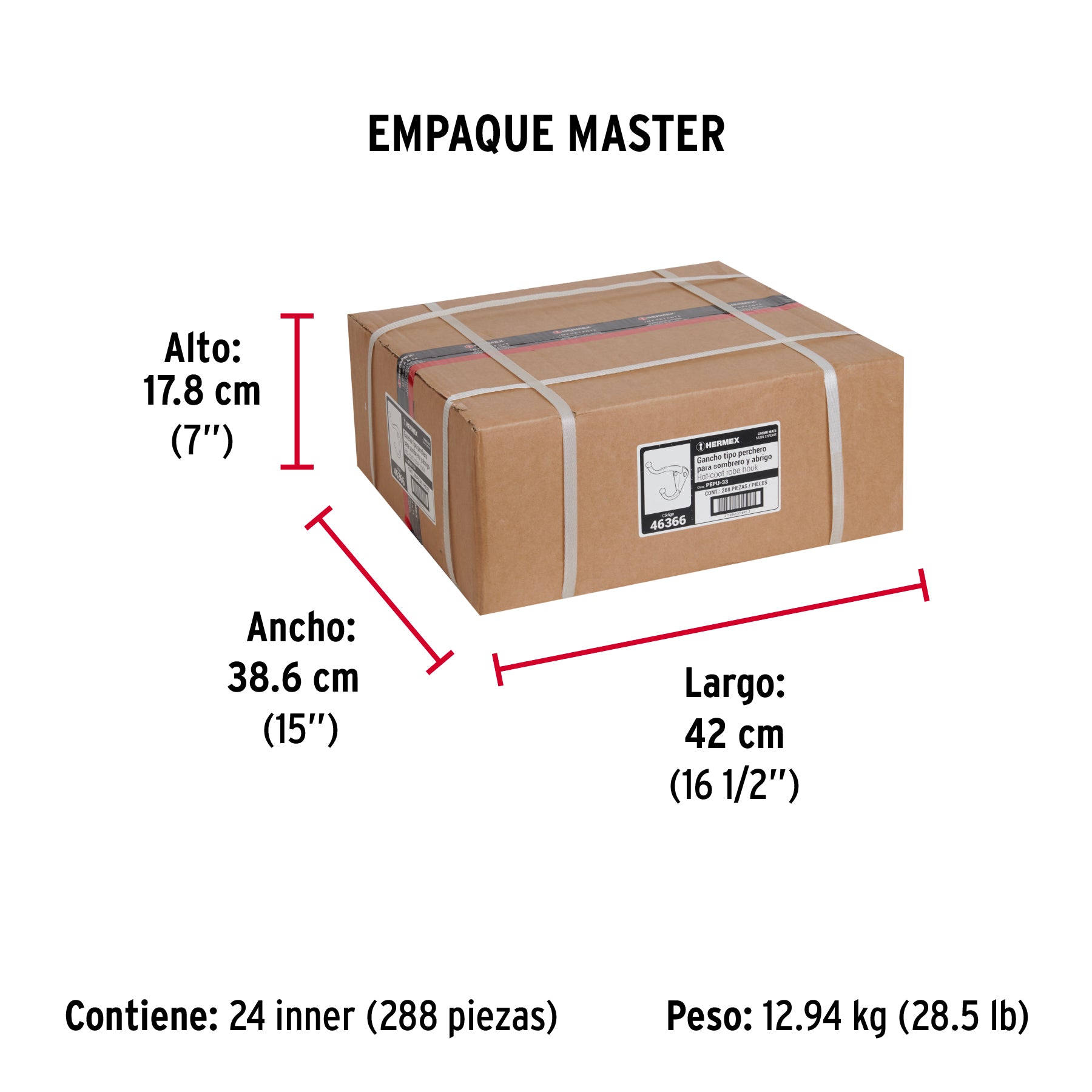 Gancho doble largo y corto tipo perchero,chico, cromo mate