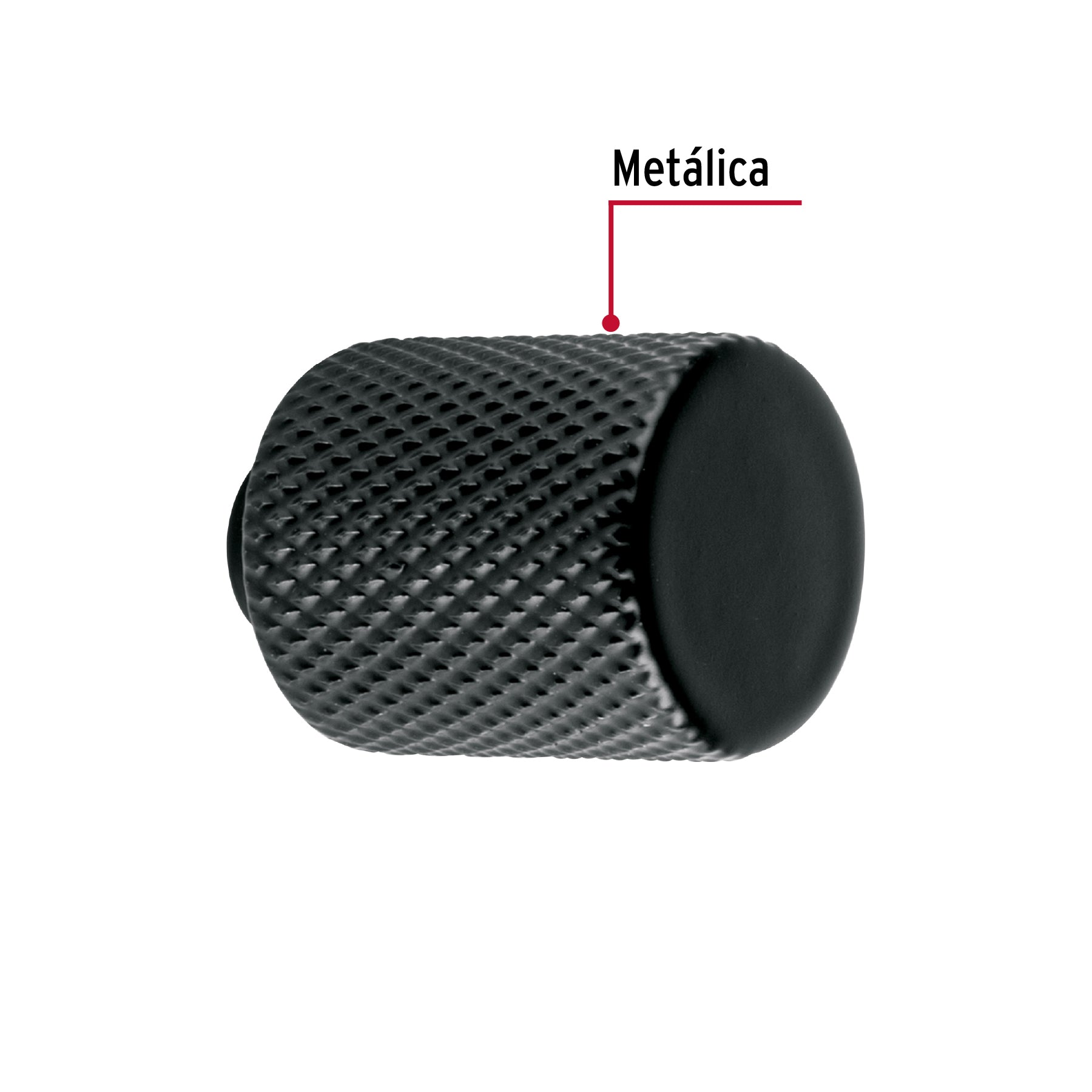 PERILLA METALICA ESTILO CADIZ NEGRO HERMEX