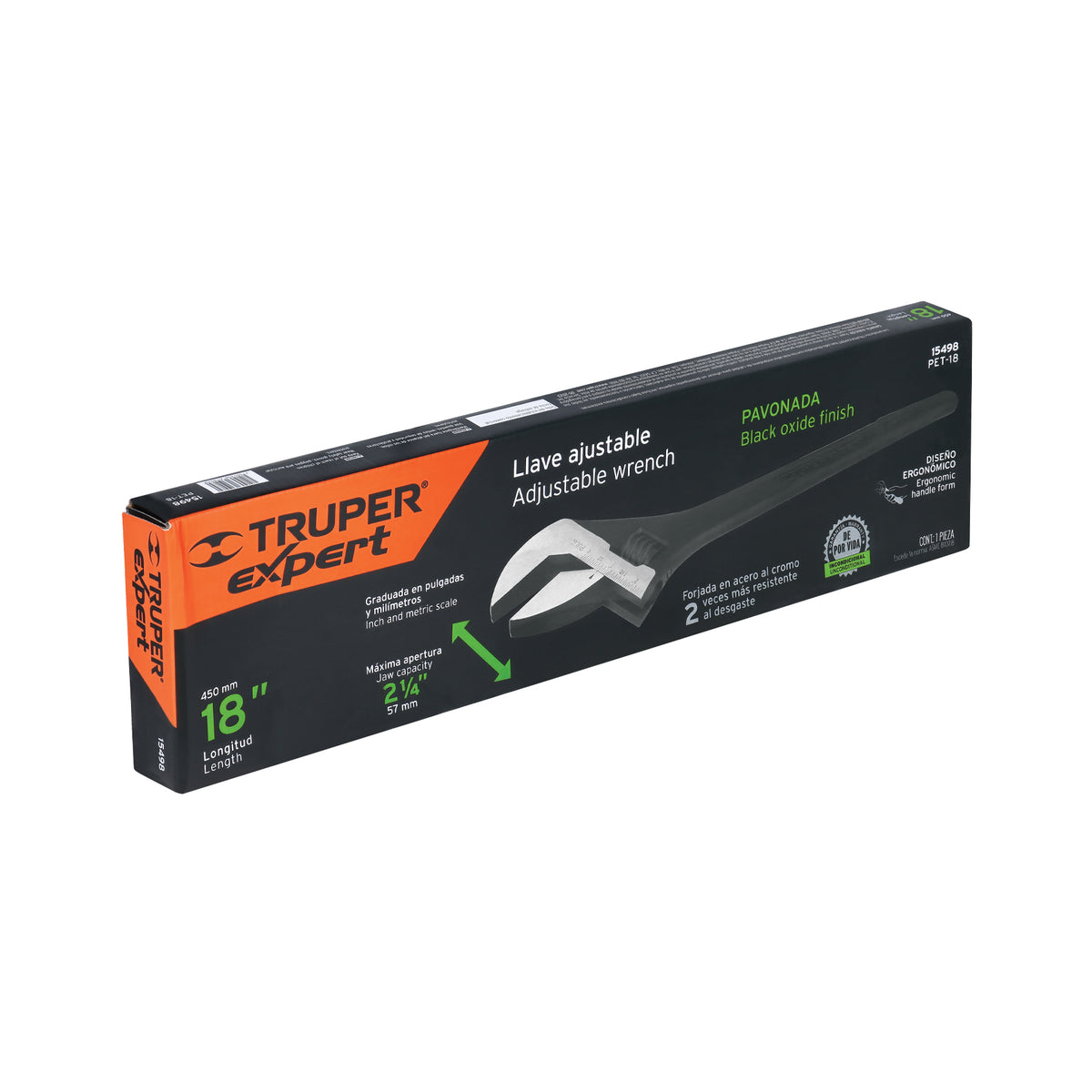 Perico profesional, pavonado 18", Truper Expert en tarjeta