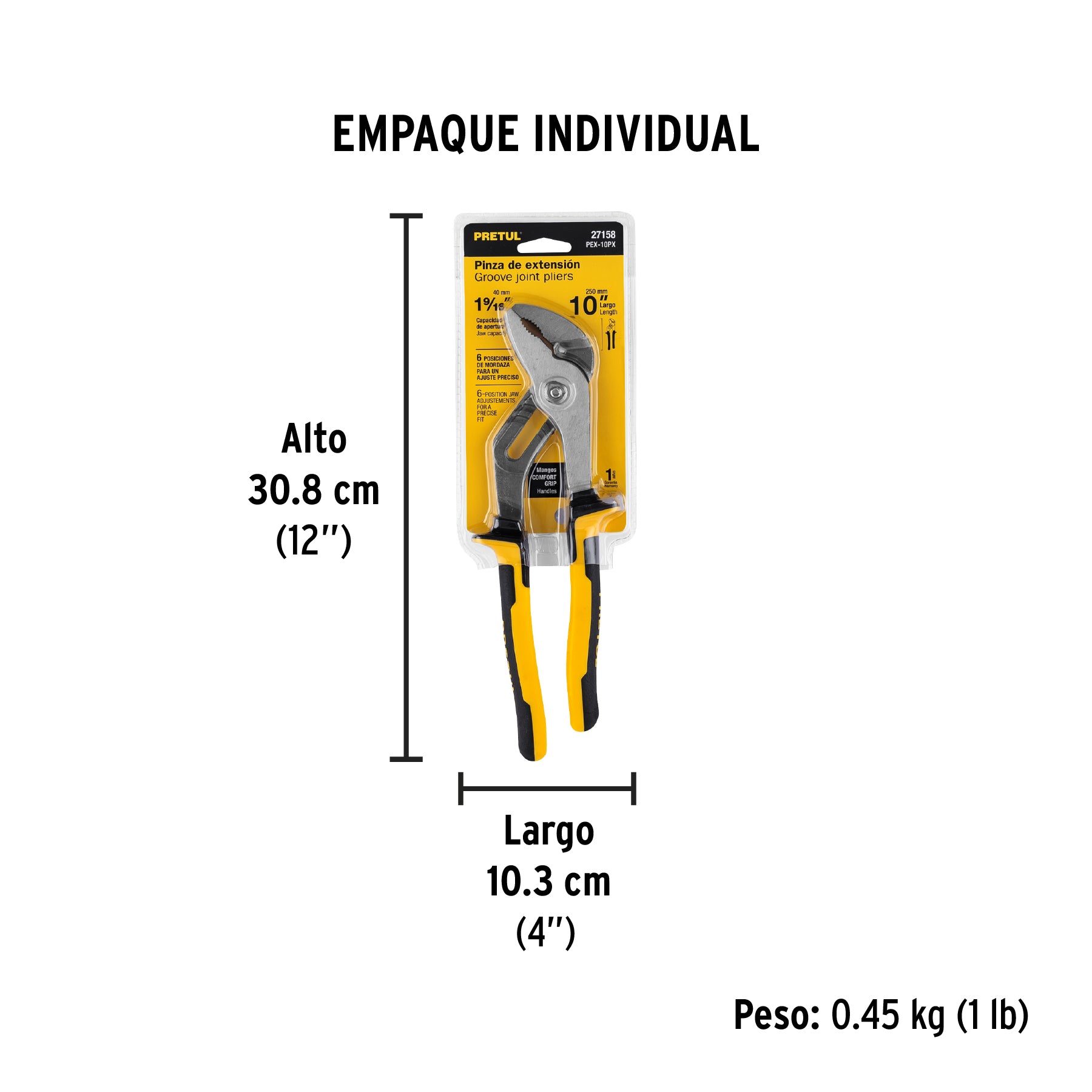 Pinza de extensión 10' mango Comfort Grip, Pretul sustituto 28162