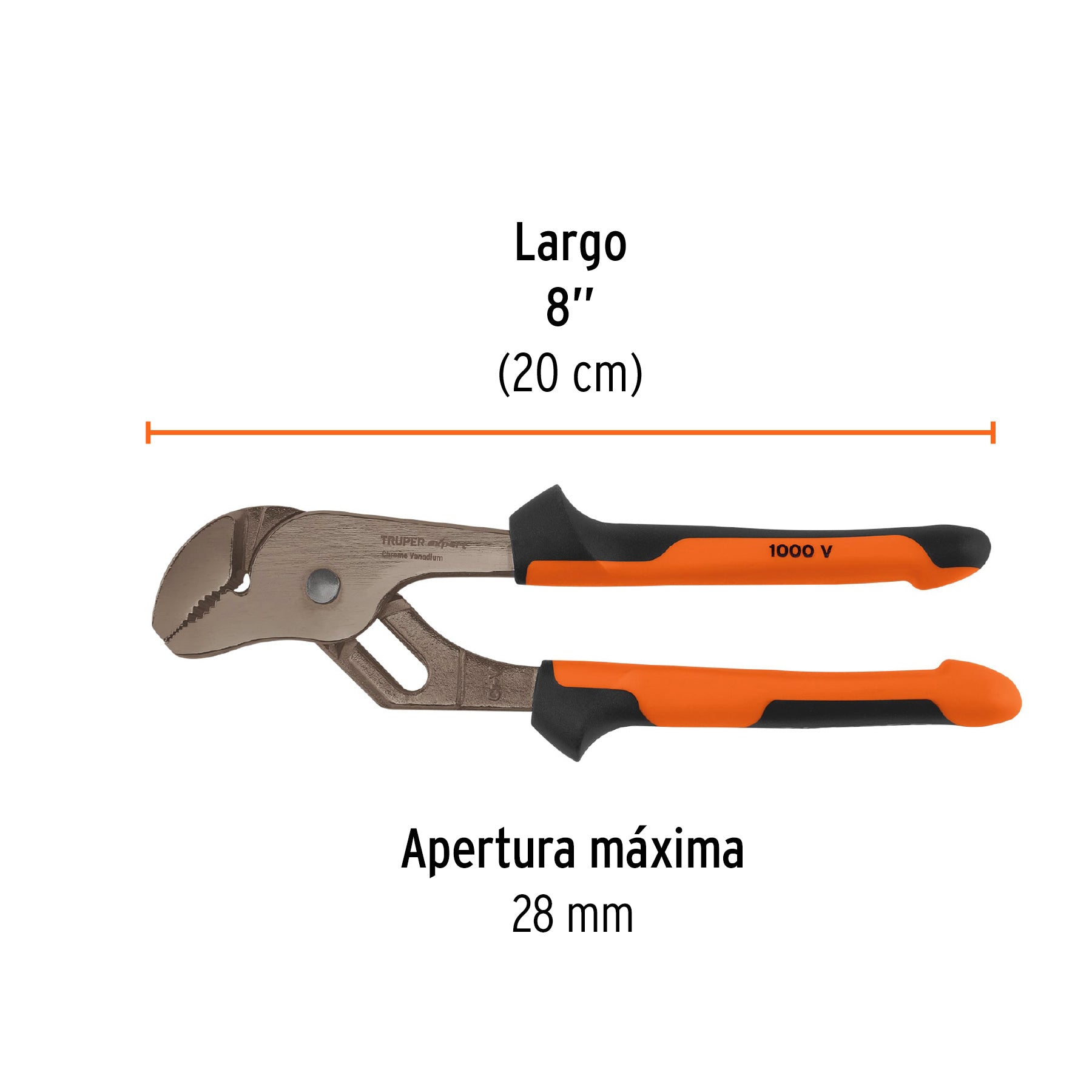 Pinzas de extensión 8' mango Comfort Grip, Truper Expert