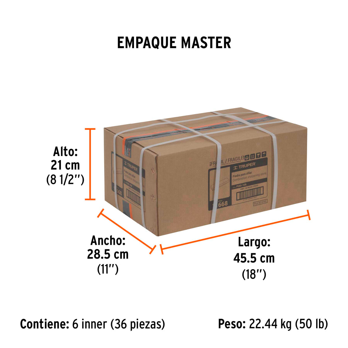 Piedra de asentar 200 x 50 x 25mm