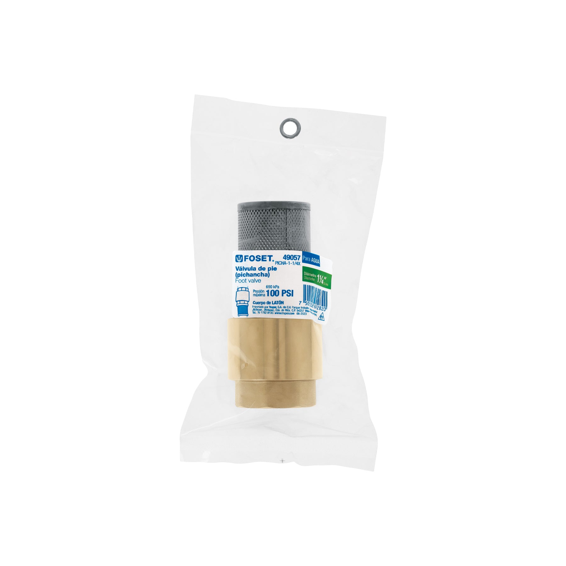 Pichancha con rejilla acero inoxidable 1-1/4"