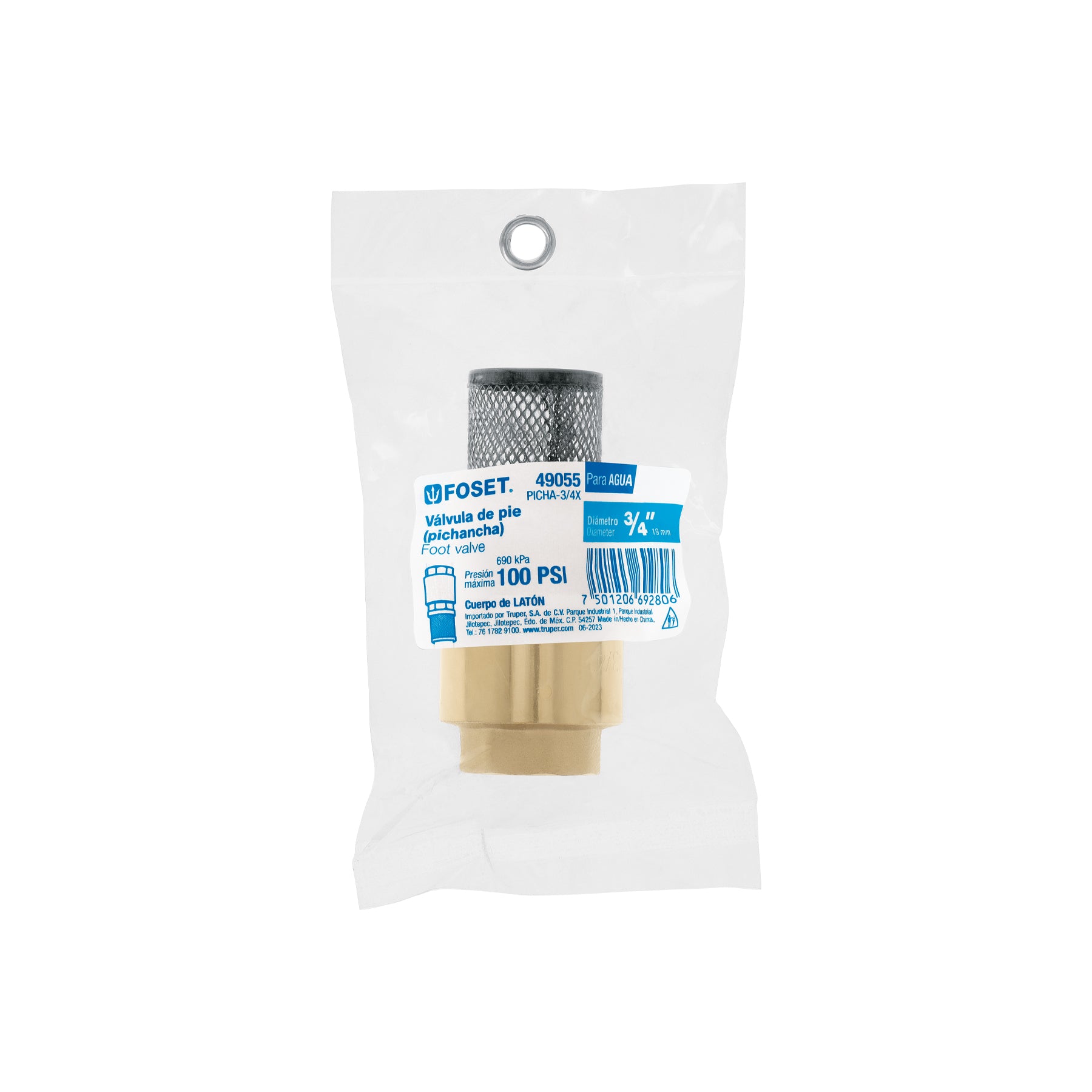 Pichancha con rejilla acero inoxidable 3/4"