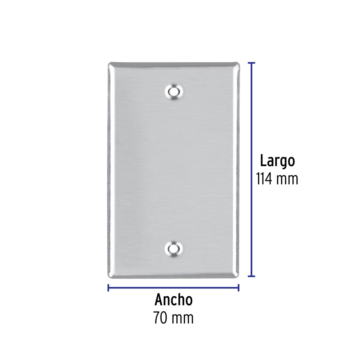 Placa de Acero Inoxidable ciega, Línea Standard