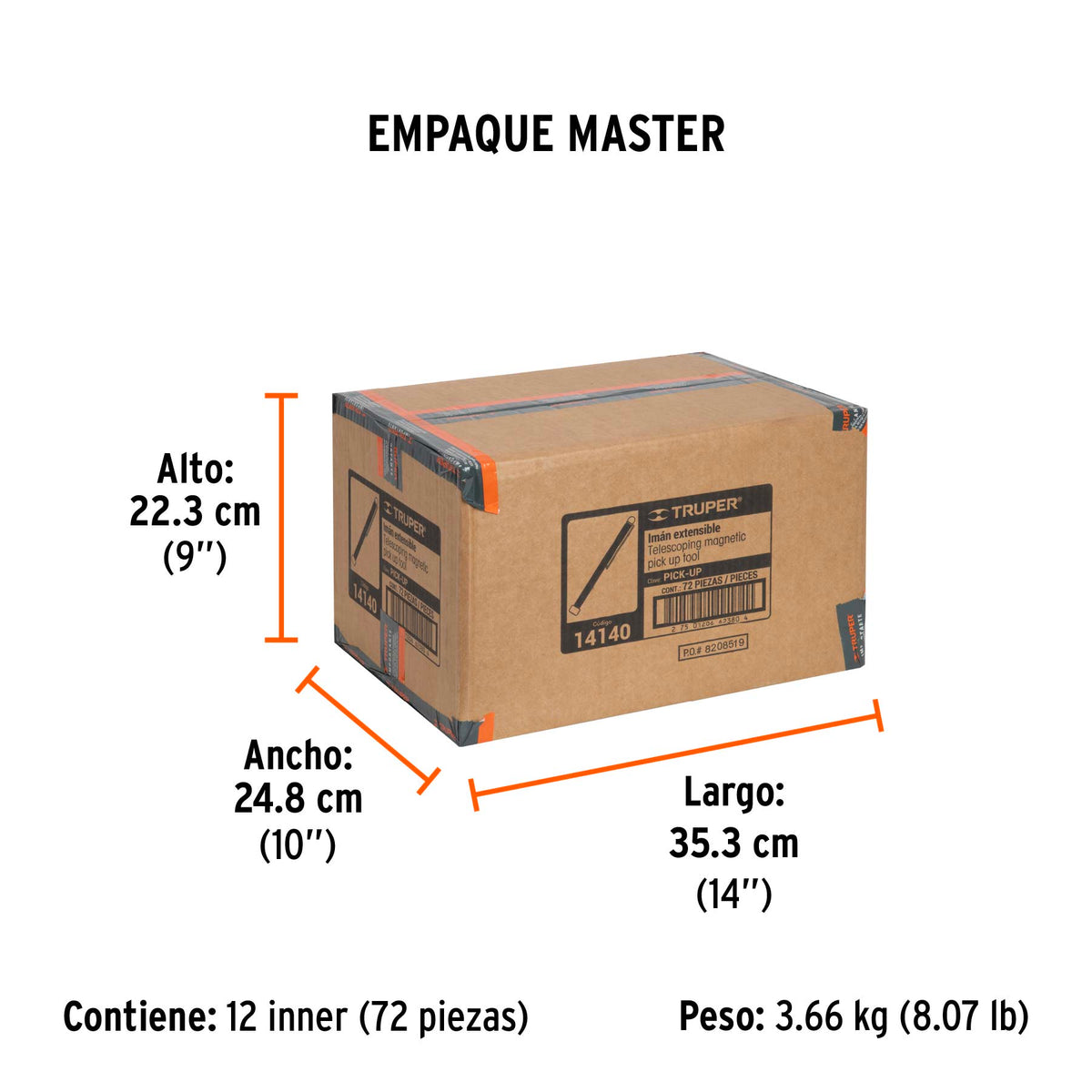 Imán extensible, tipo bolígrafo