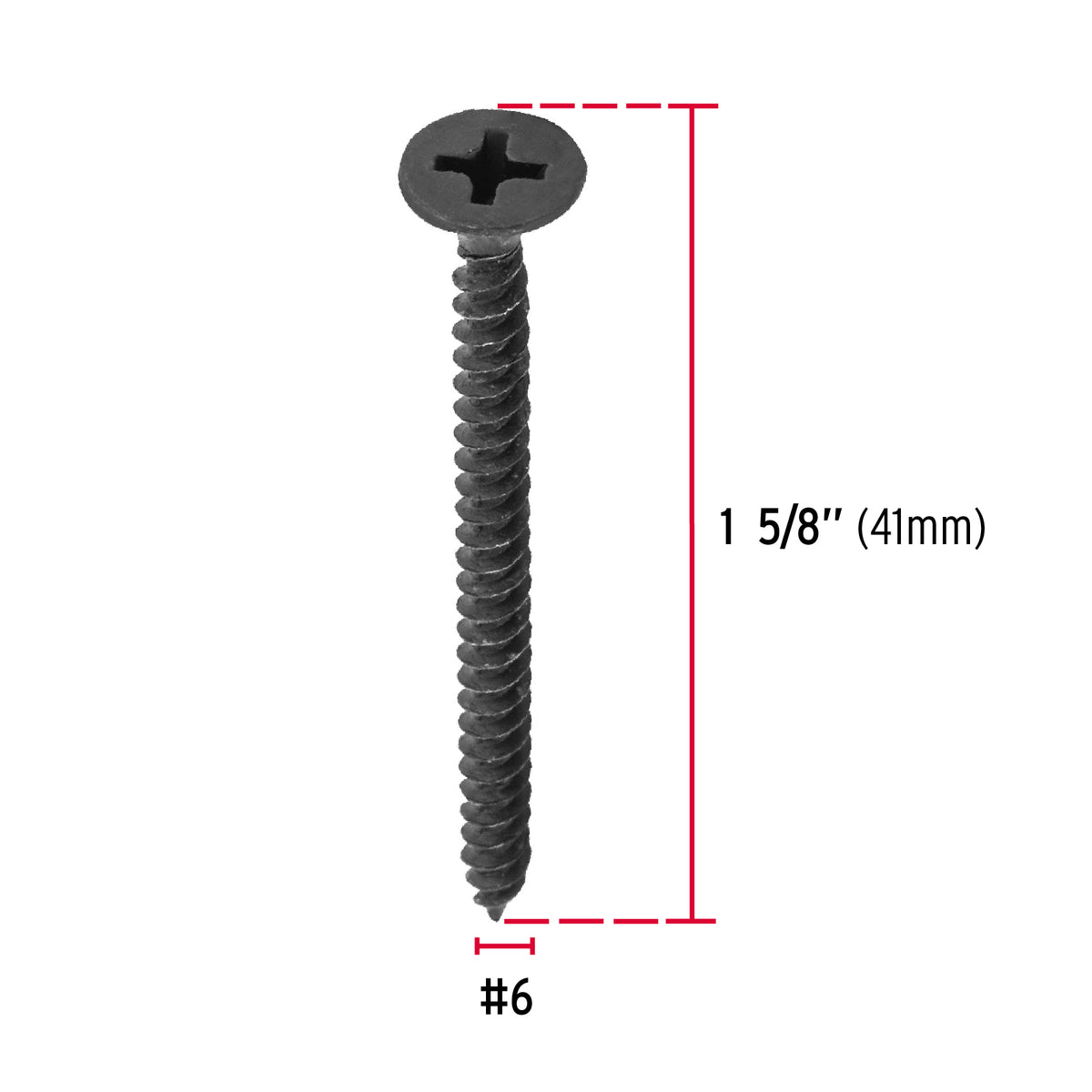 Pija multiusos 6 x 1-5/8", cuerda cerrada, caja con 100 piezas