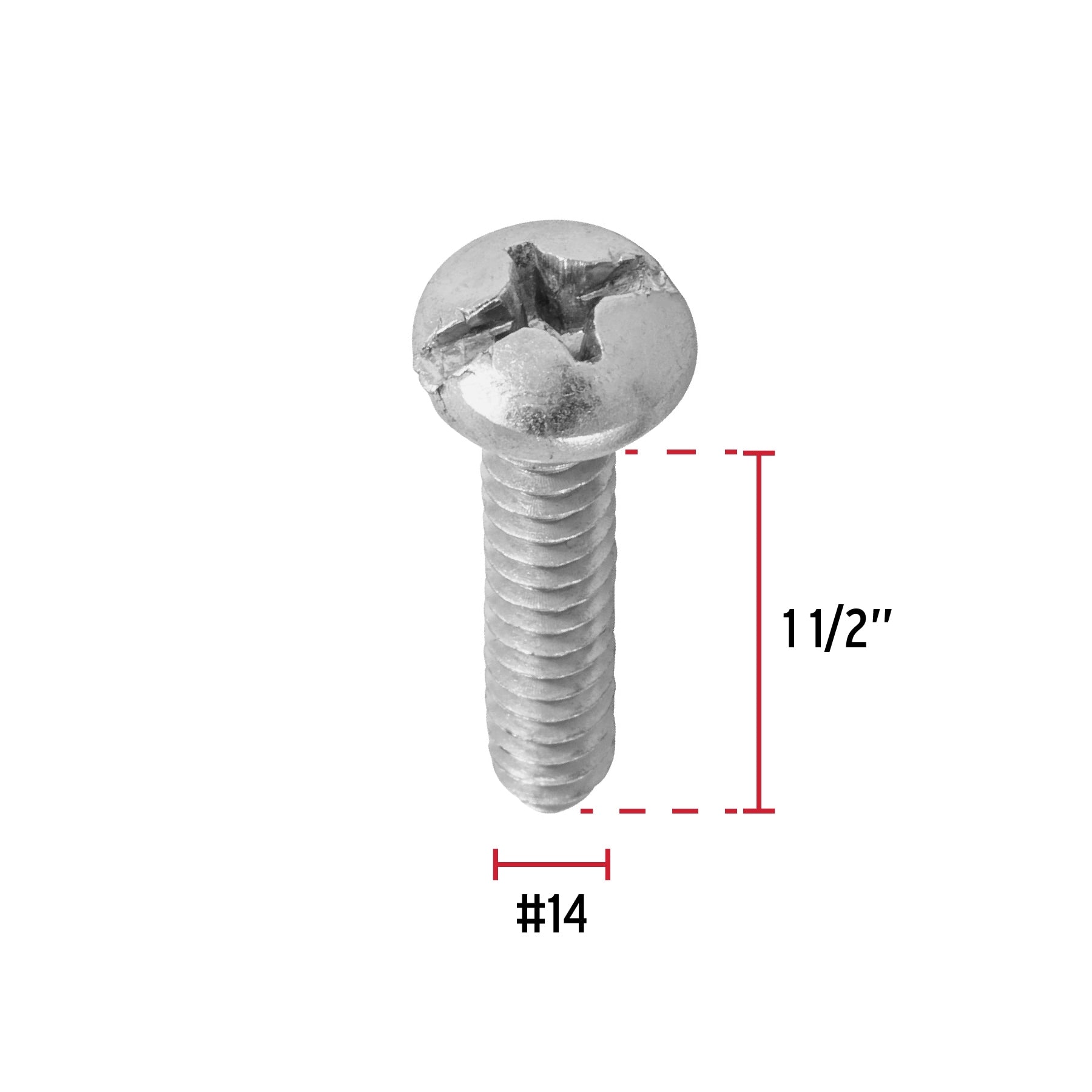 Pijas para lámina, #14, 1-1/2", caja con 100 pzas