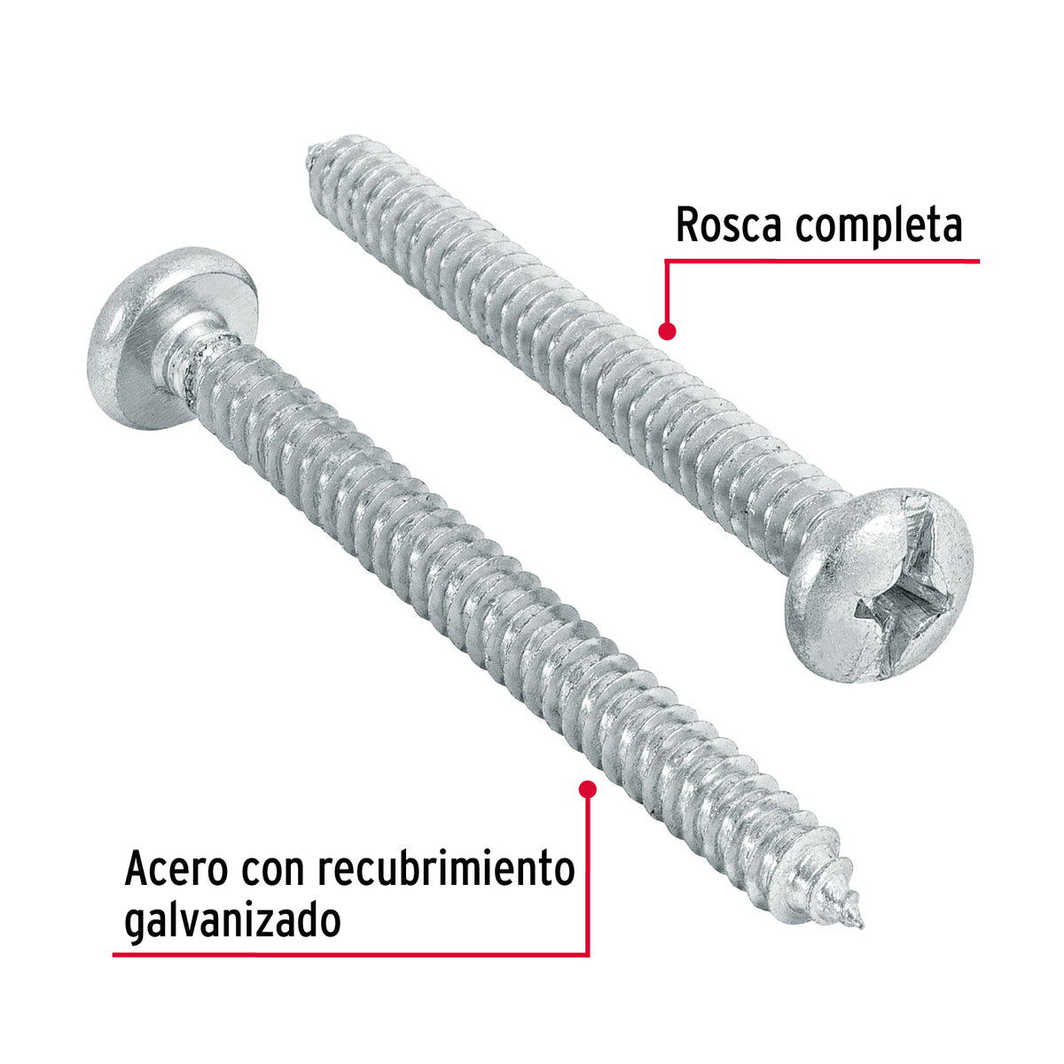 Pijas para lámina #14, 2-1/2" caja con 100 piezas