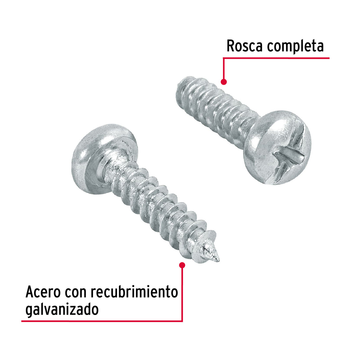 Pijas para lámina #4, 1/2" caja con 200 piezas