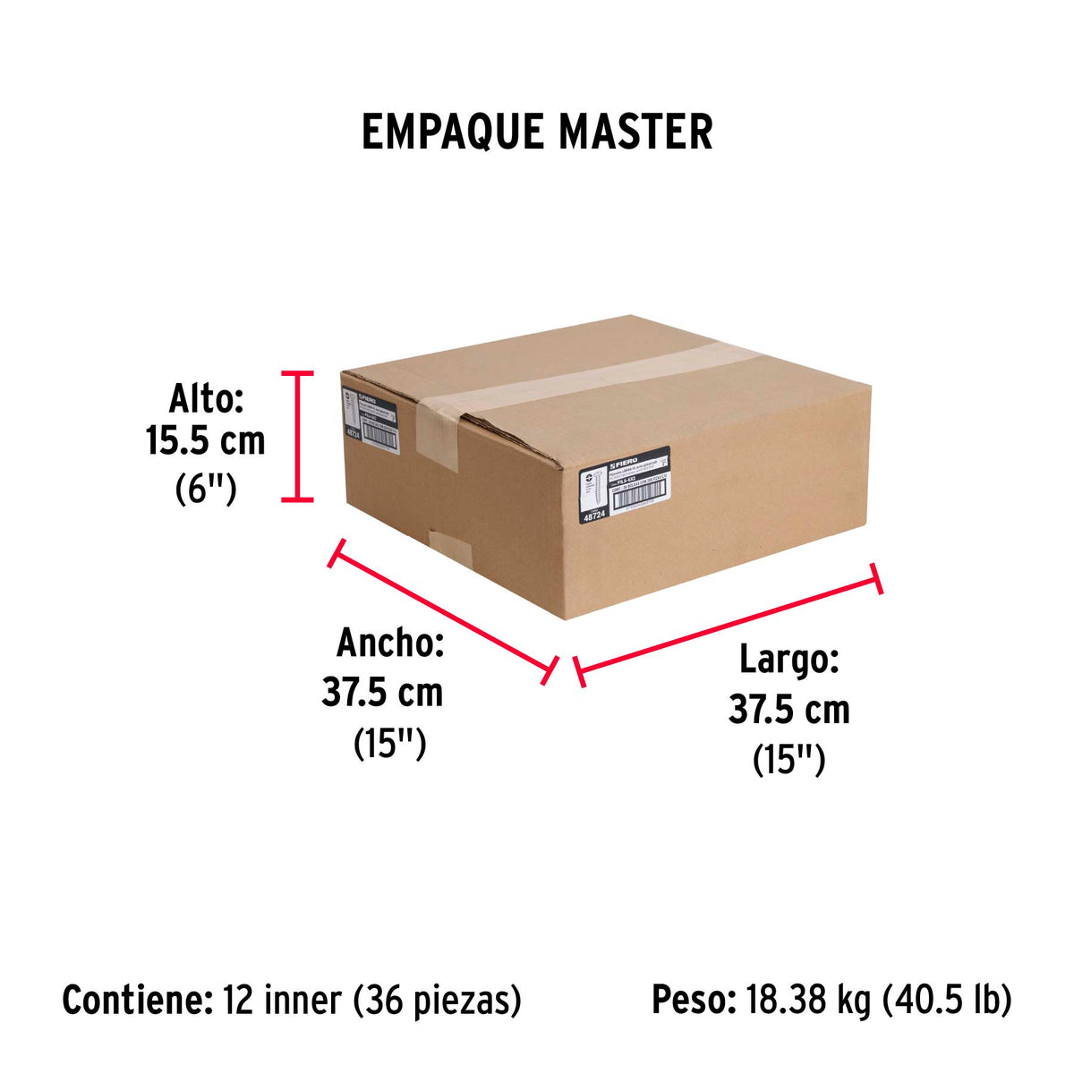 Pijas para lámina #6, 2" caja con 200 piezas
